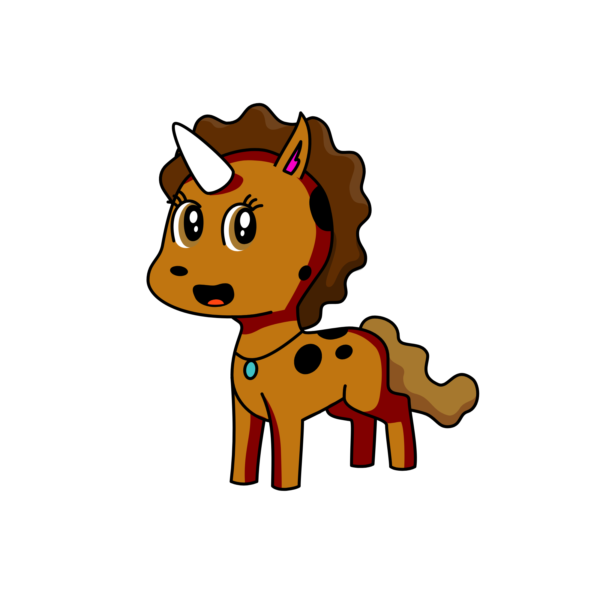scoby doo, the unicorn