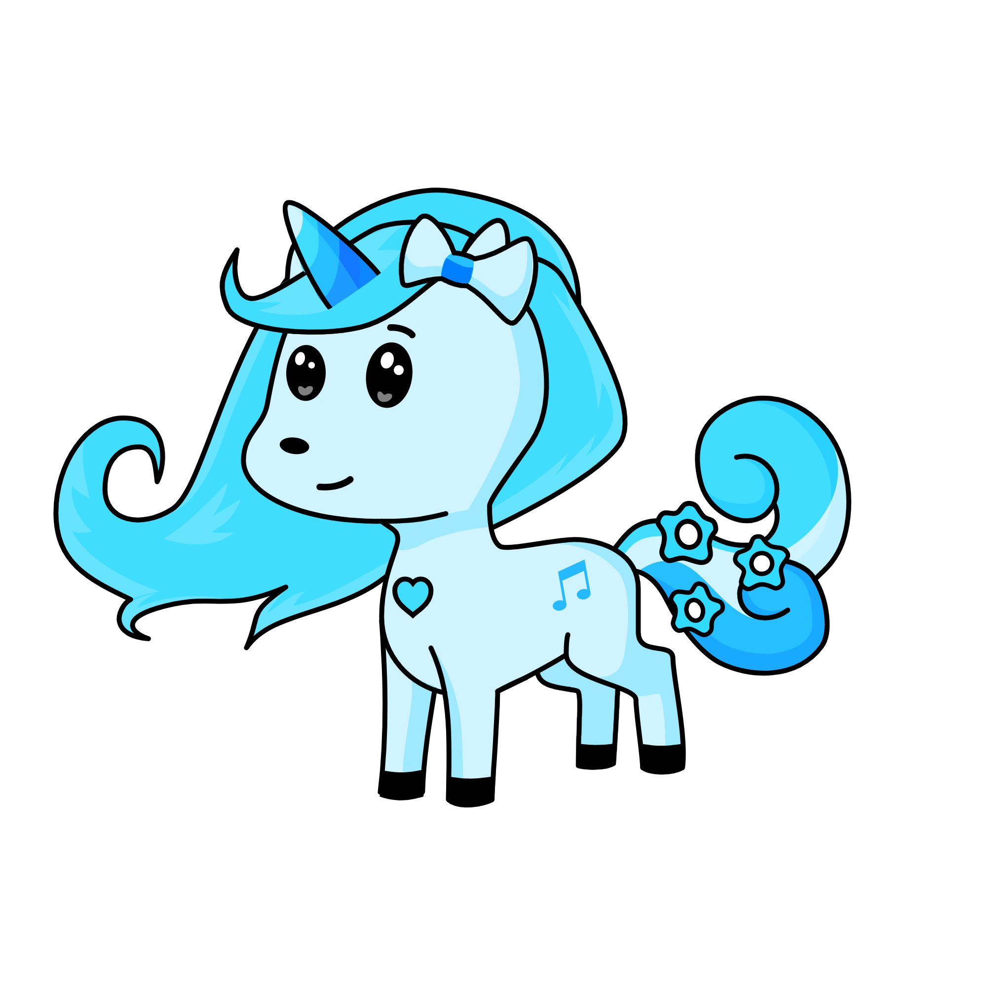 little snow, the unicorn