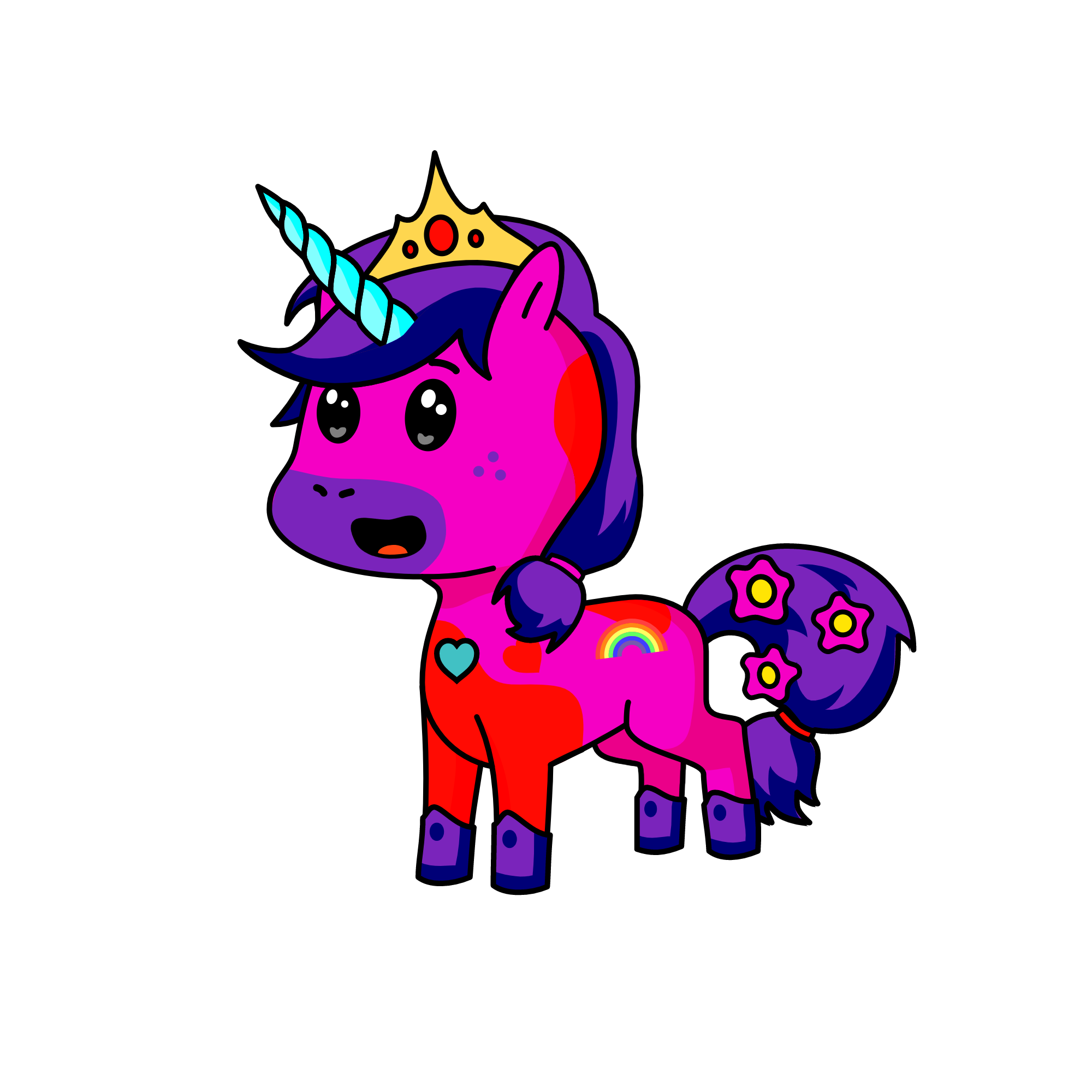 Queen Mihika , the unicorn