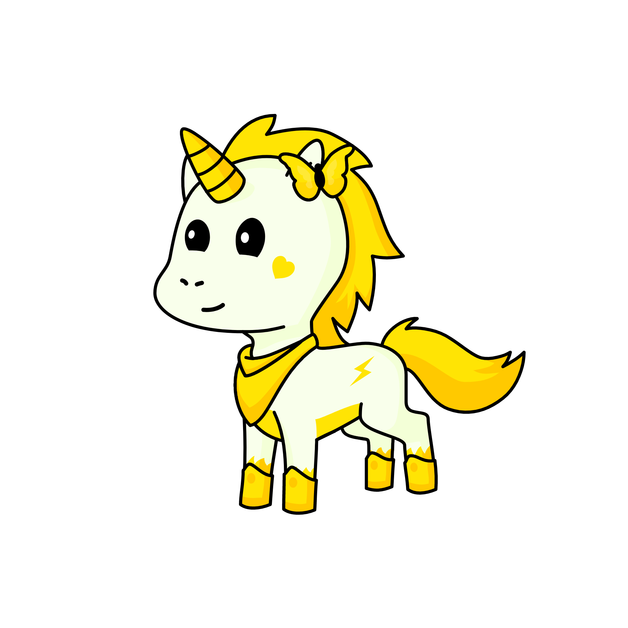 Lightning Amber, the unicorn