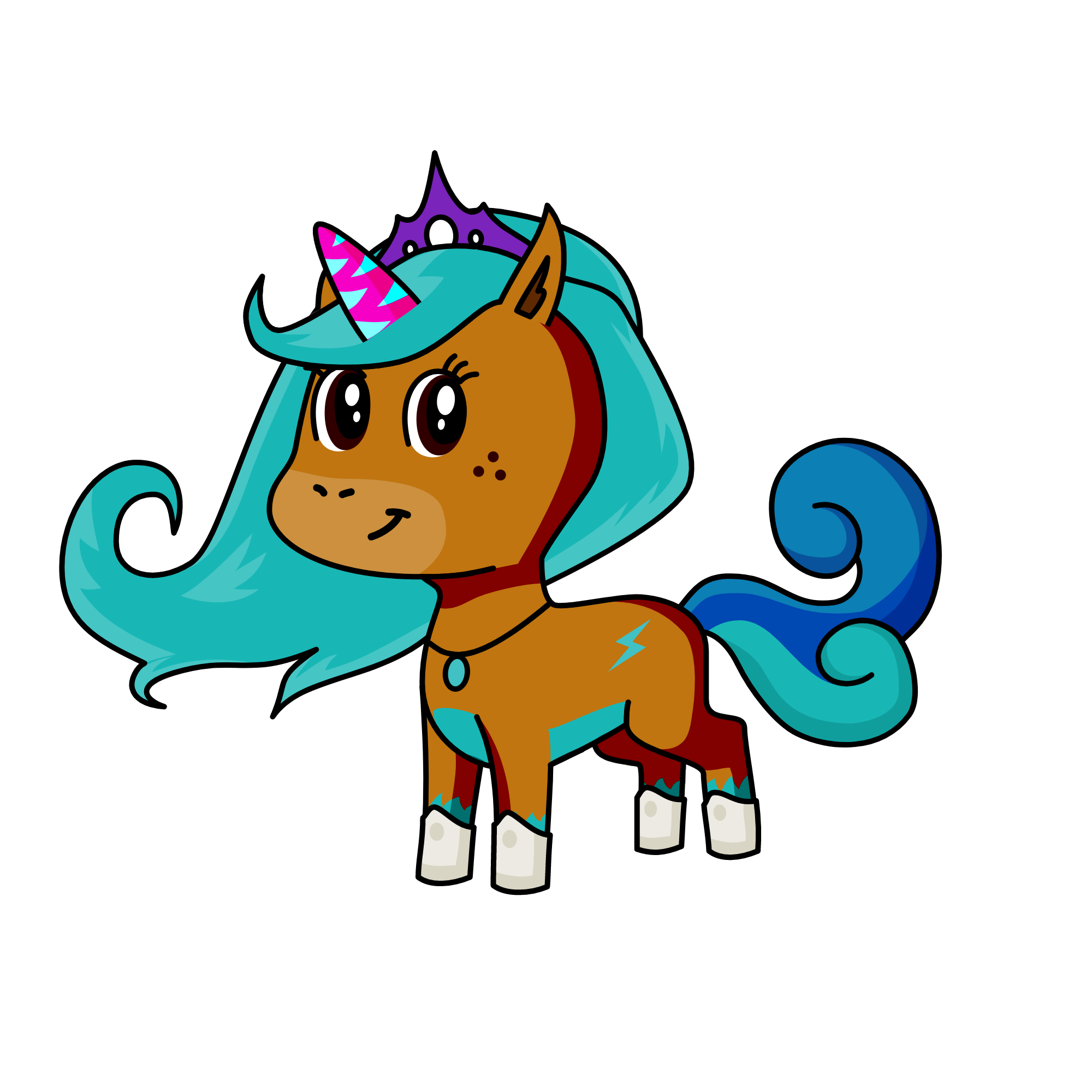 Blue Star, the unicorn