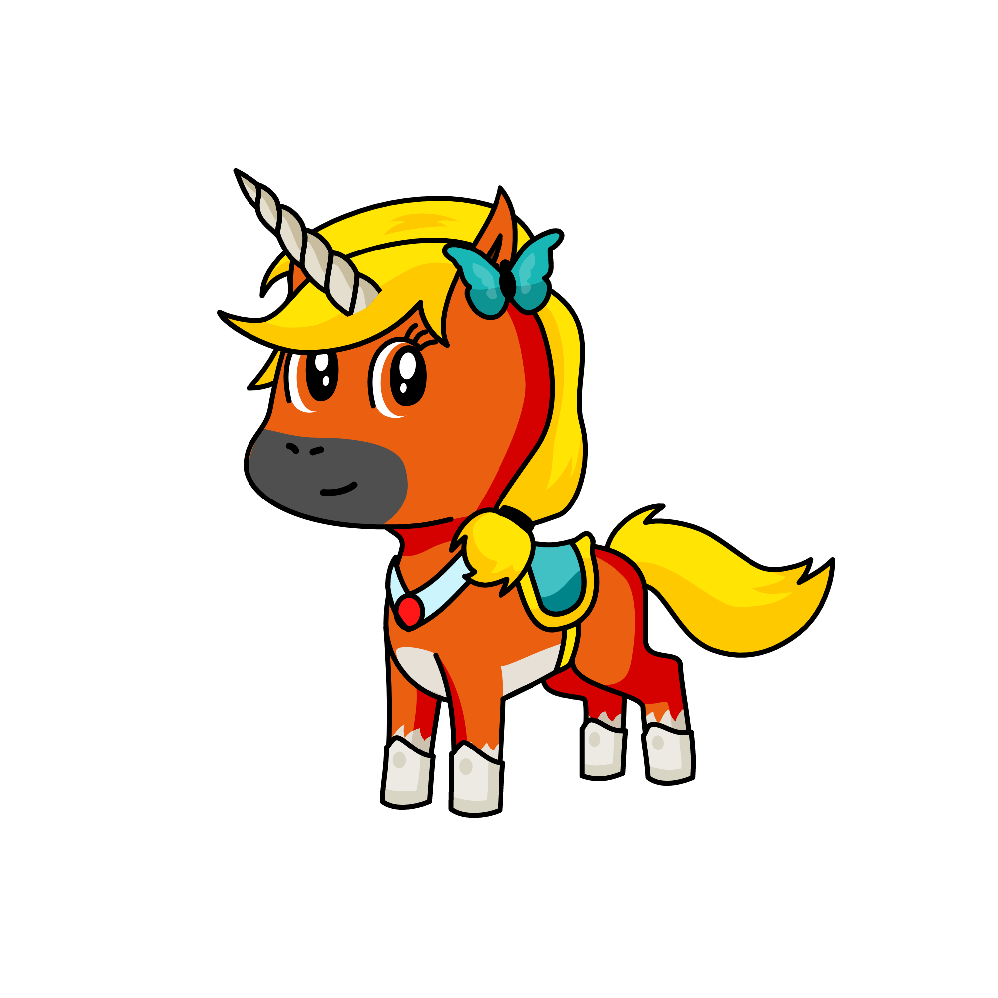 Fire Beauty, the unicorn