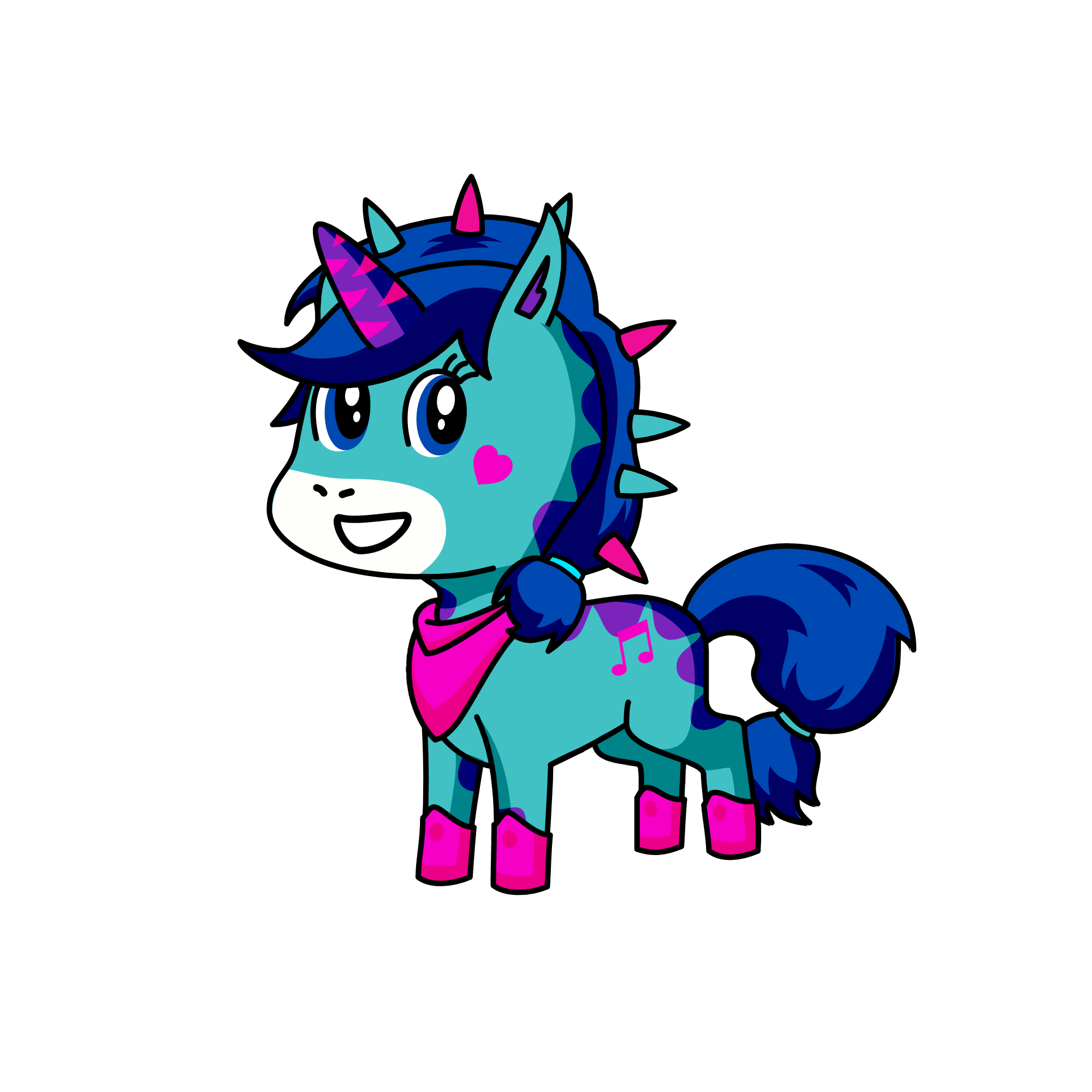 Melody, the unicorn