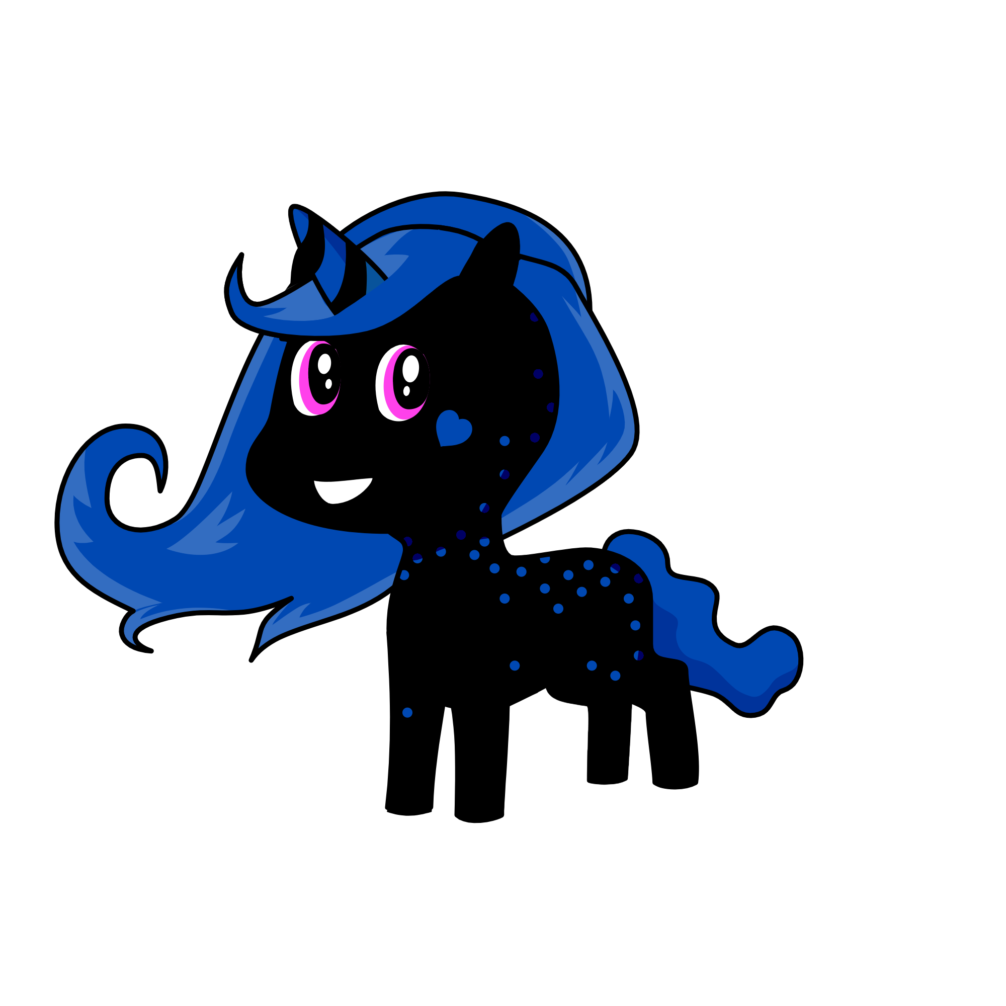 moonlight, the unicorn