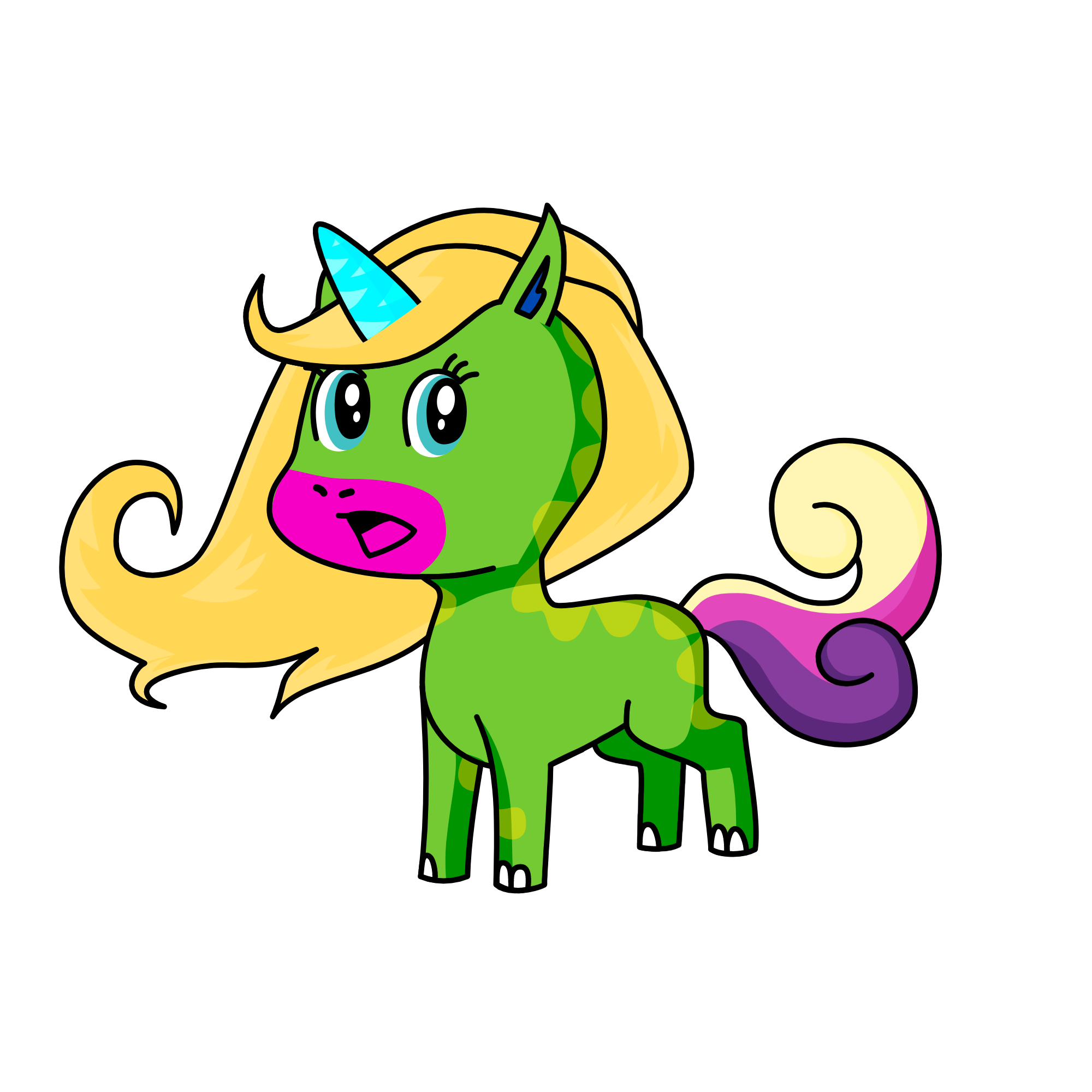 UH OH CORNIFY STINKY, the unicorn