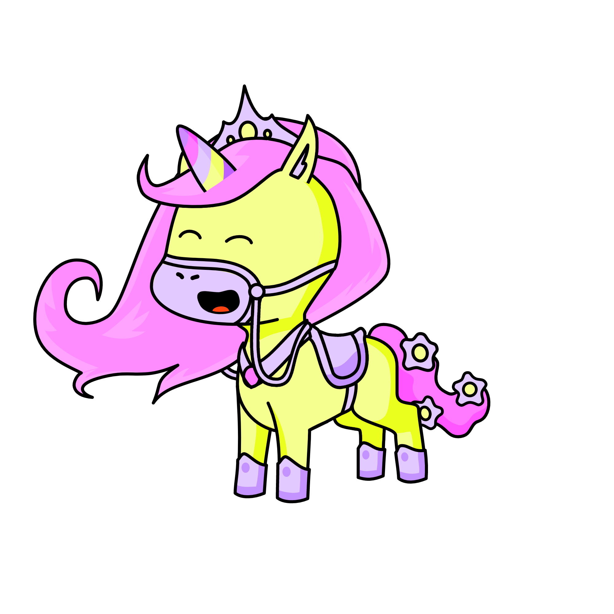 Princess goldy, the unicorn