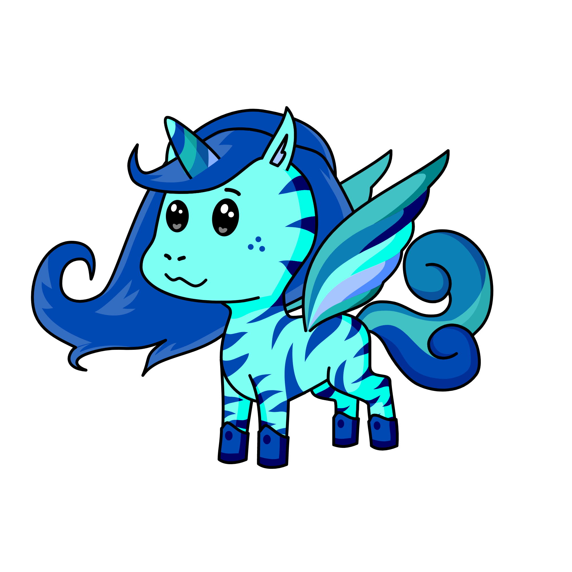 Ocean wave, the unicorn