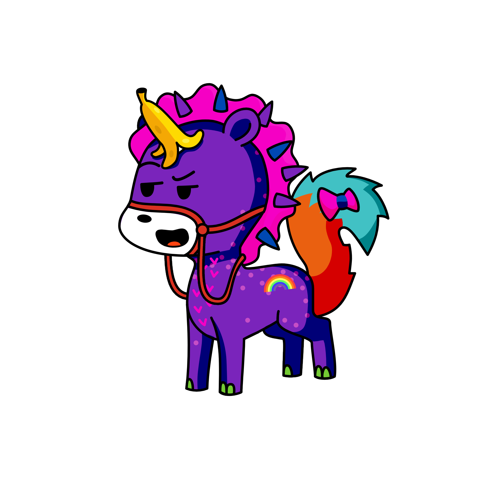 Weird girl, the unicorn