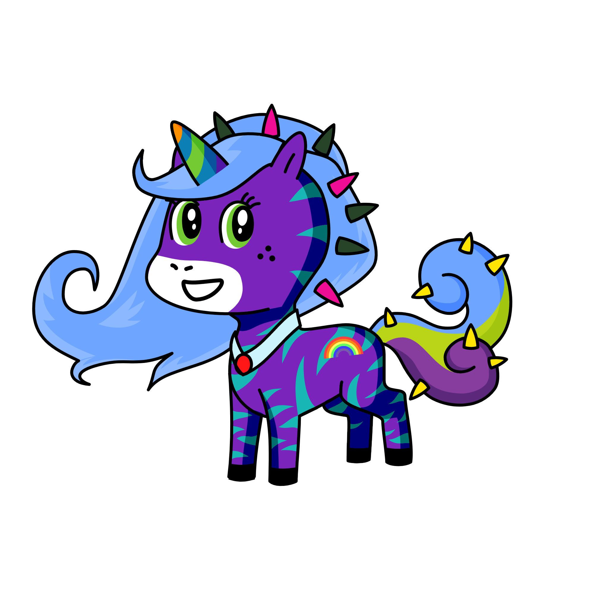 Candyspikes, the unicorn
