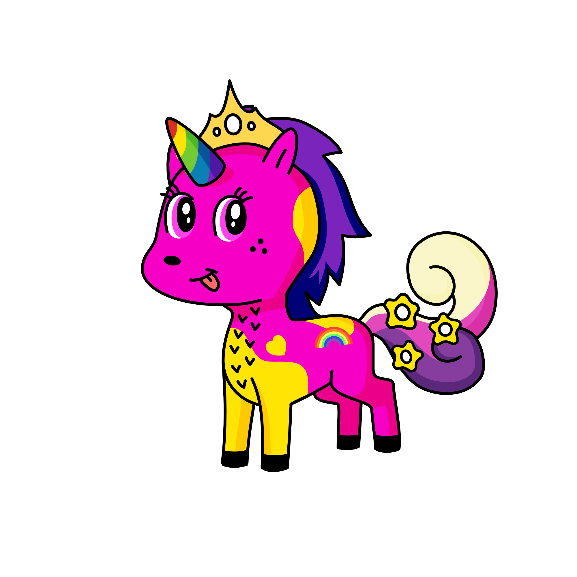 Negroid, the unicorn