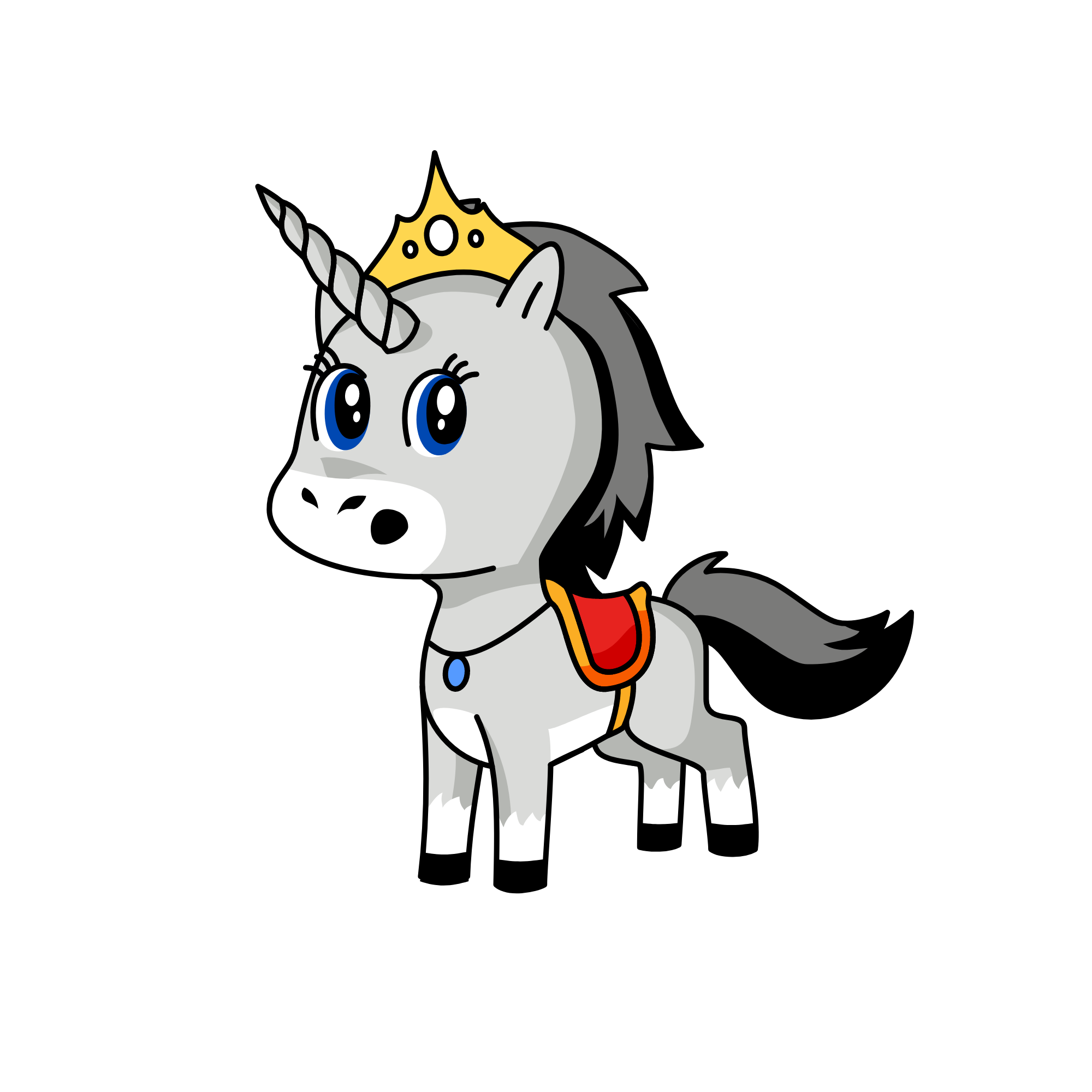 Cloudy, the unicorn