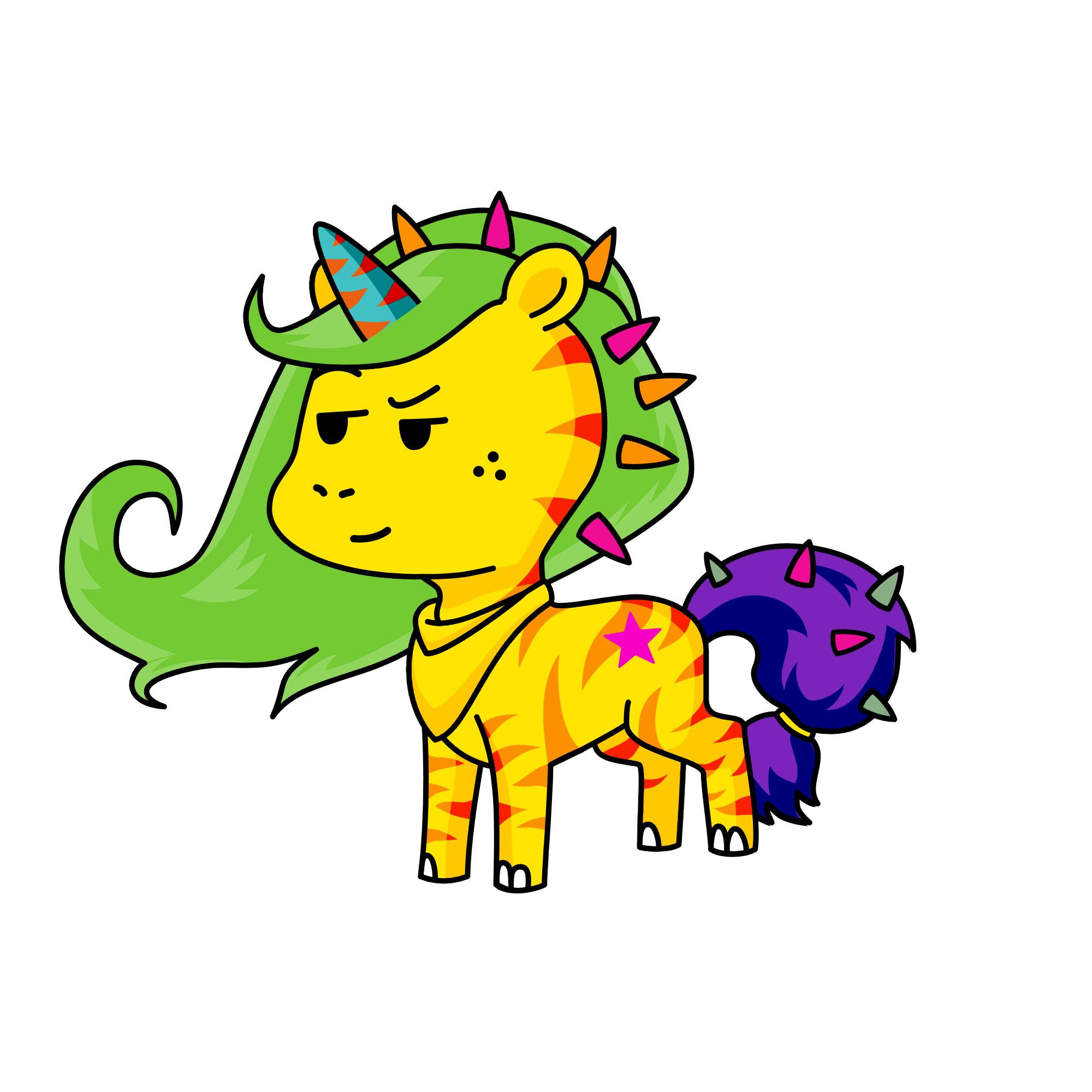 Spikeles, the unicorn