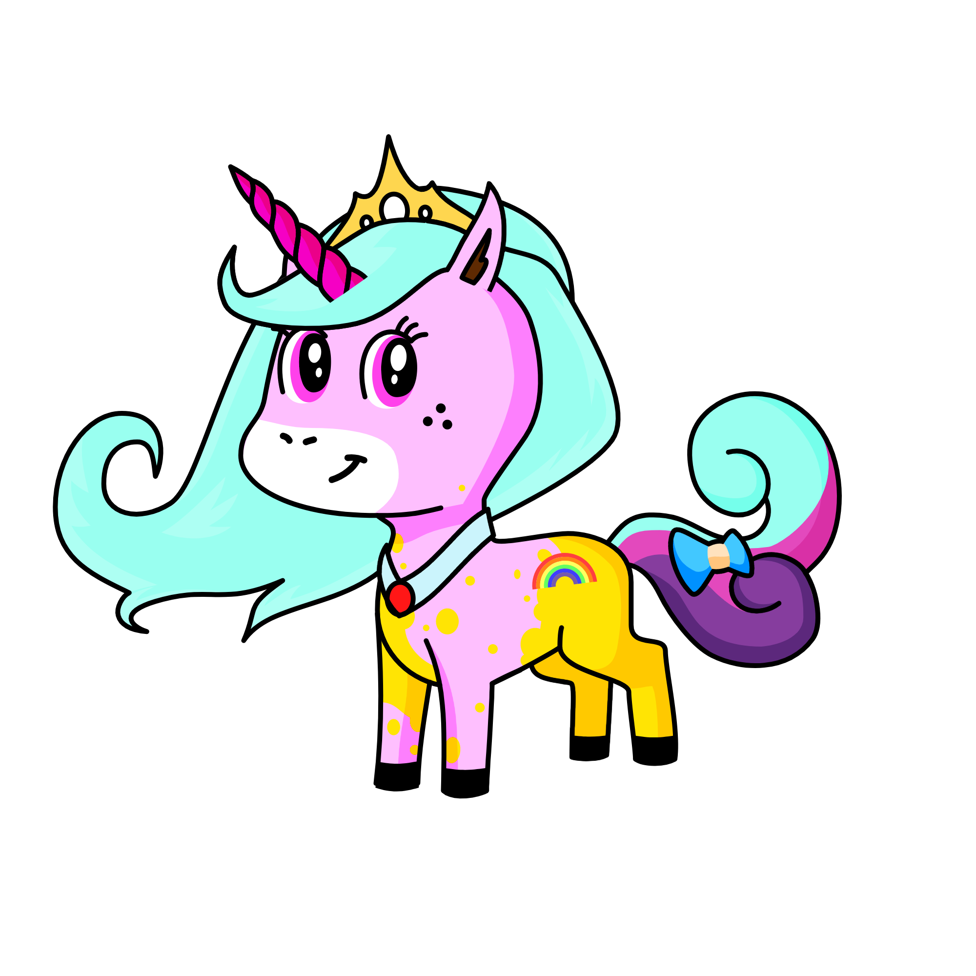 Queen Saffron of Light, the unicorn