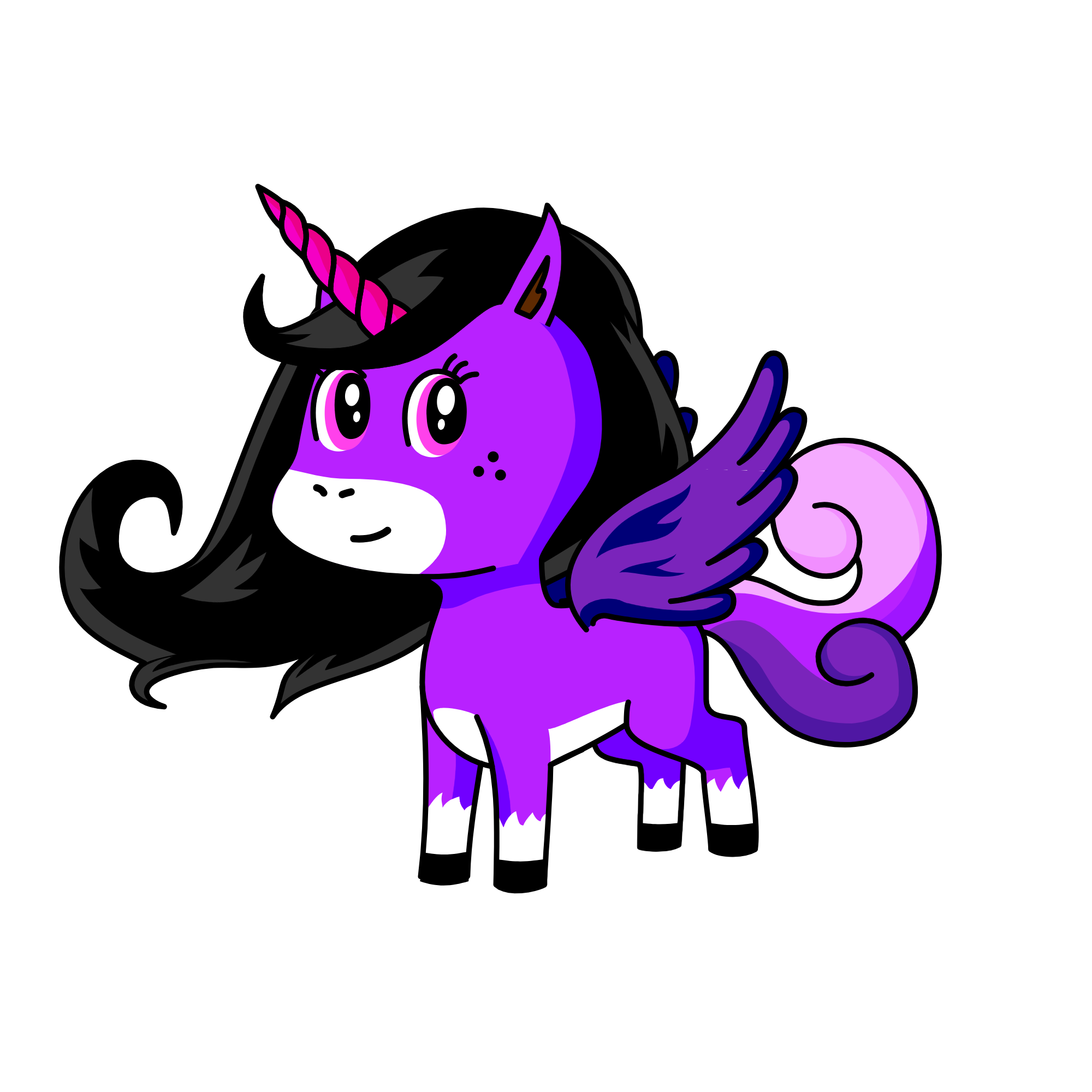 Majestic Purple, the unicorn