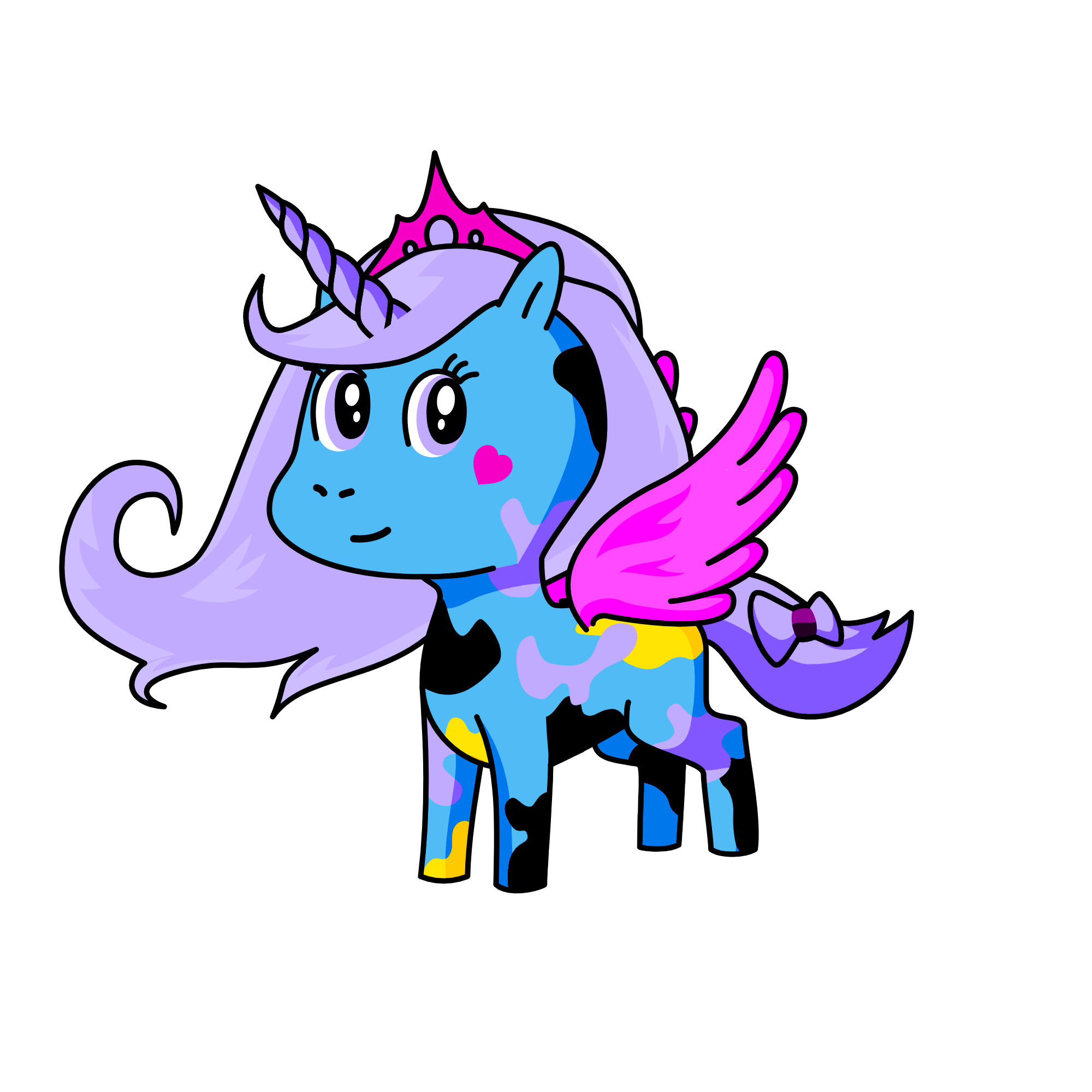 rianbow   love  queen   of  hearts, the unicorn
