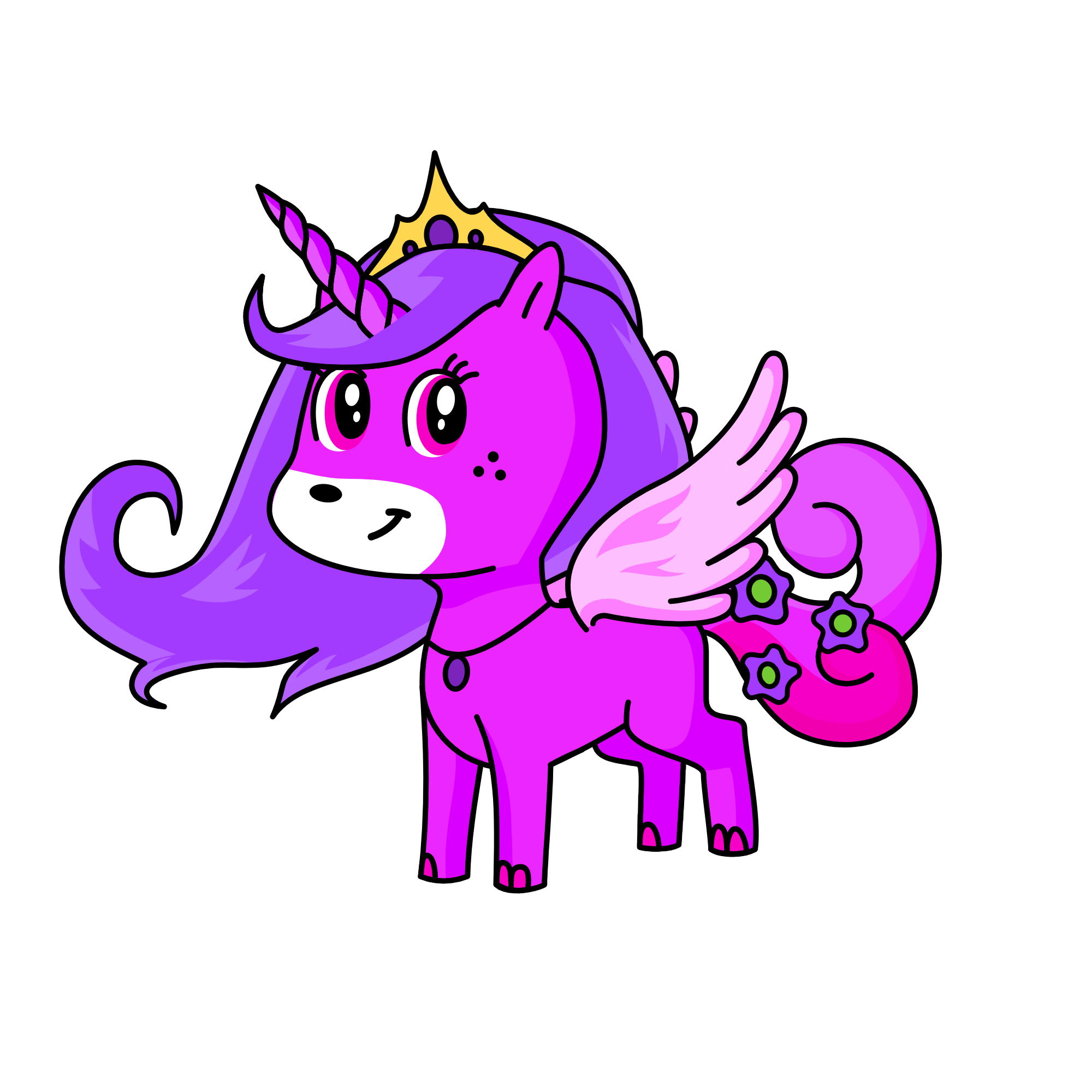 Majestic Pink, the unicorn