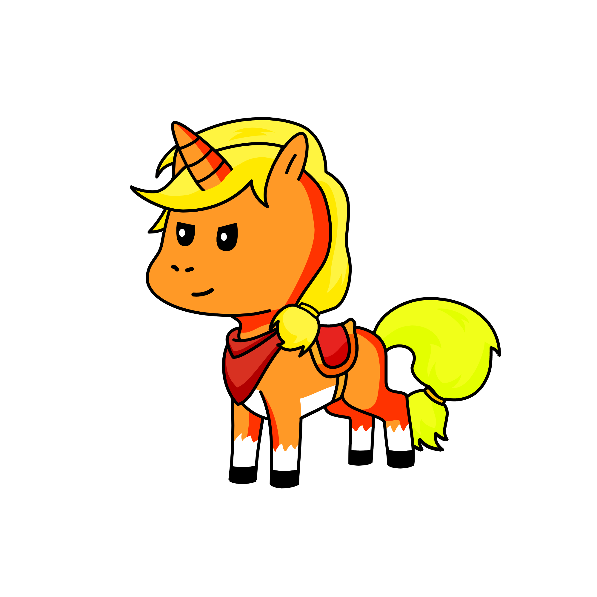 saddle, the unicorn
