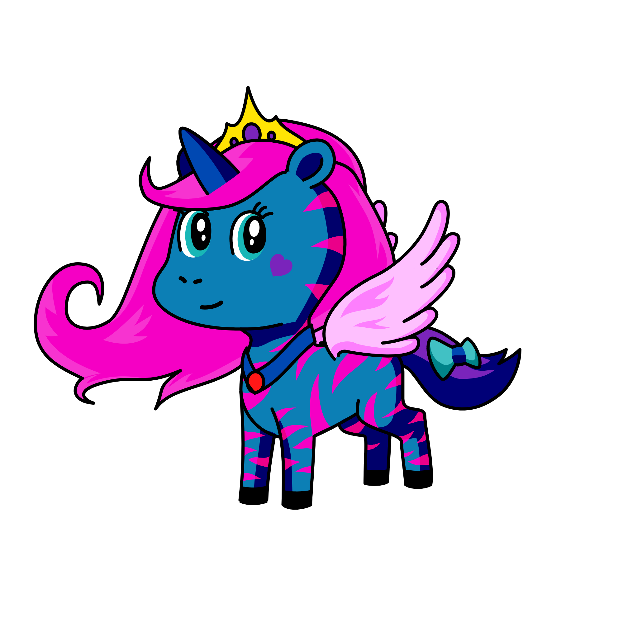 rainbow sky, the unicorn