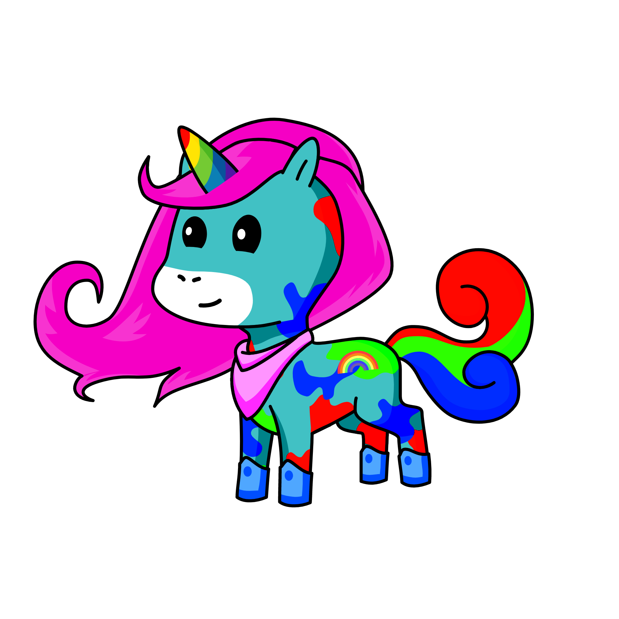 Colouria, the unicorn