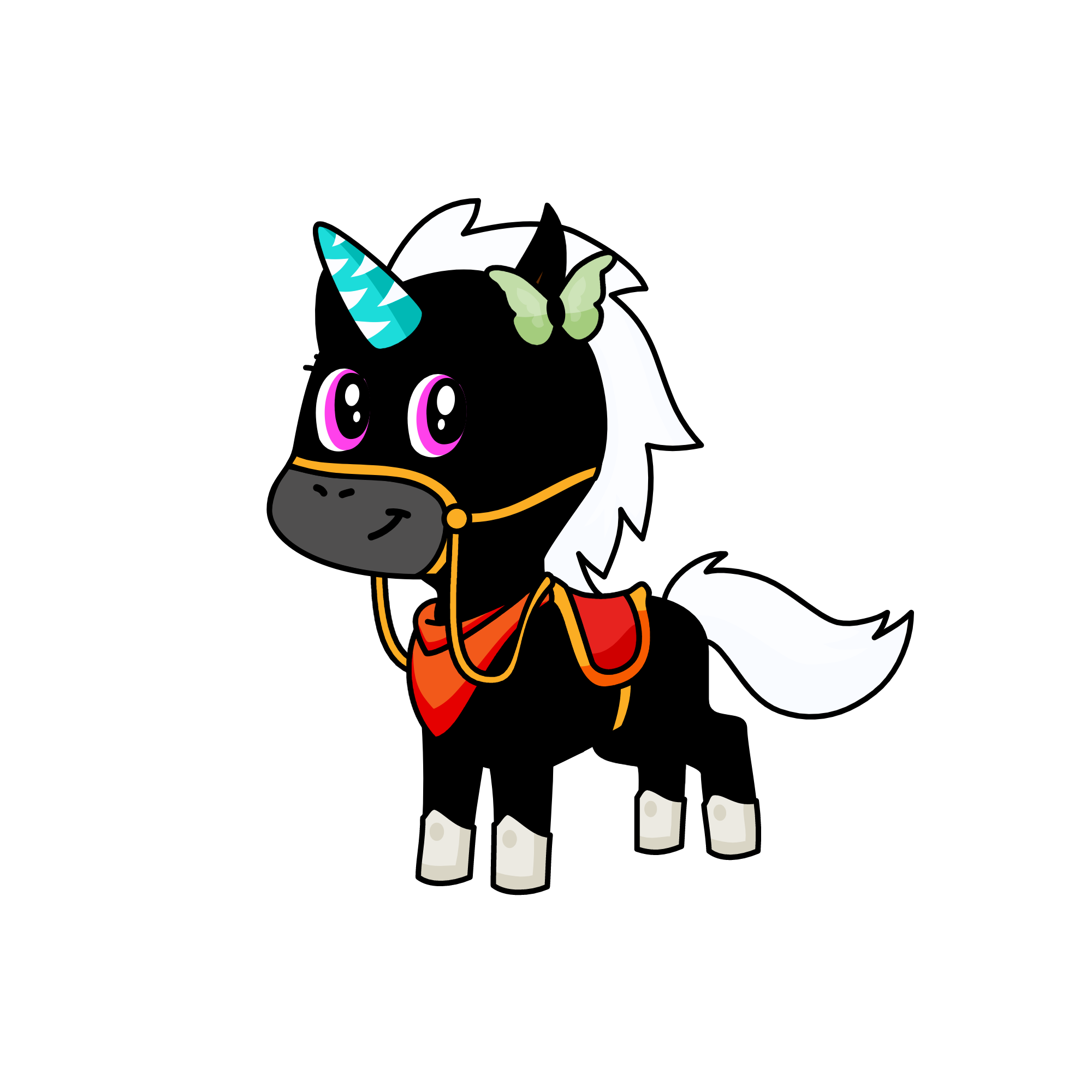 Black Fire, the unicorn