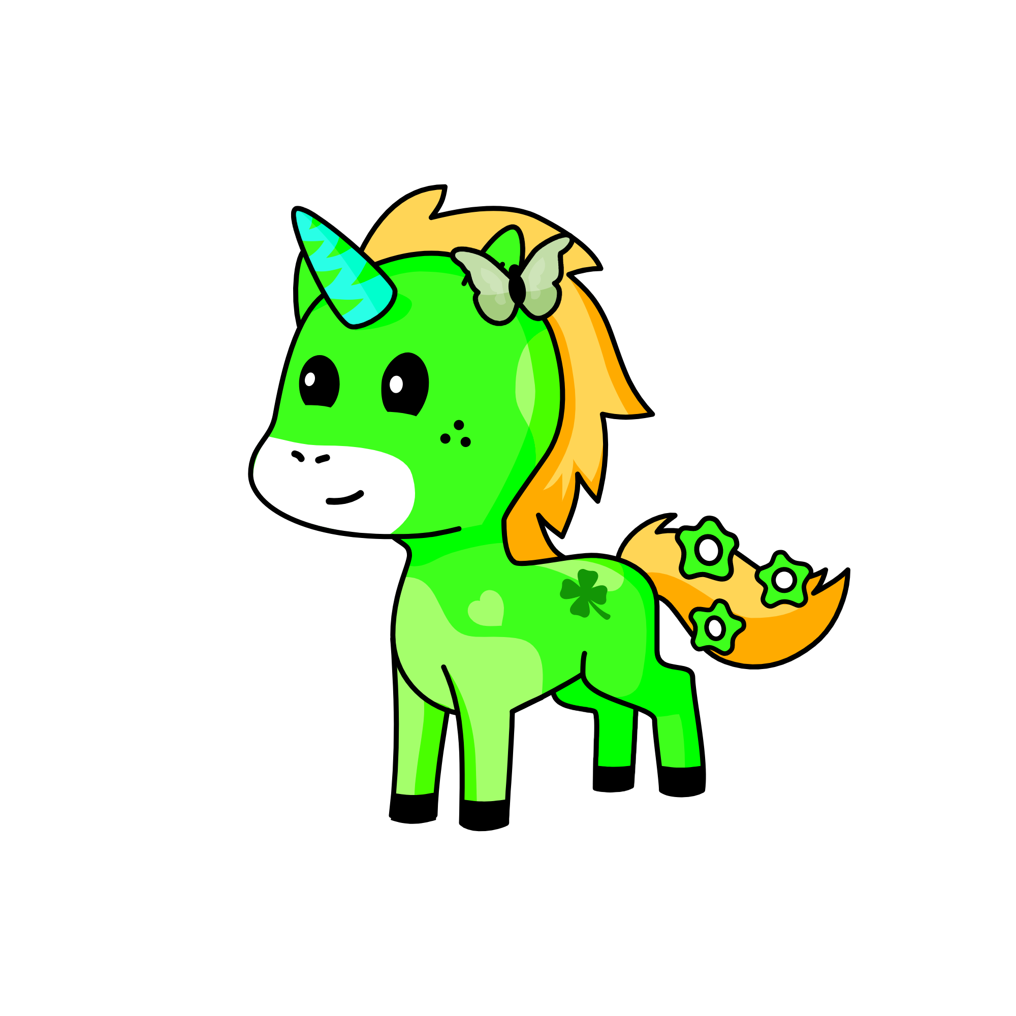 clover , the unicorn