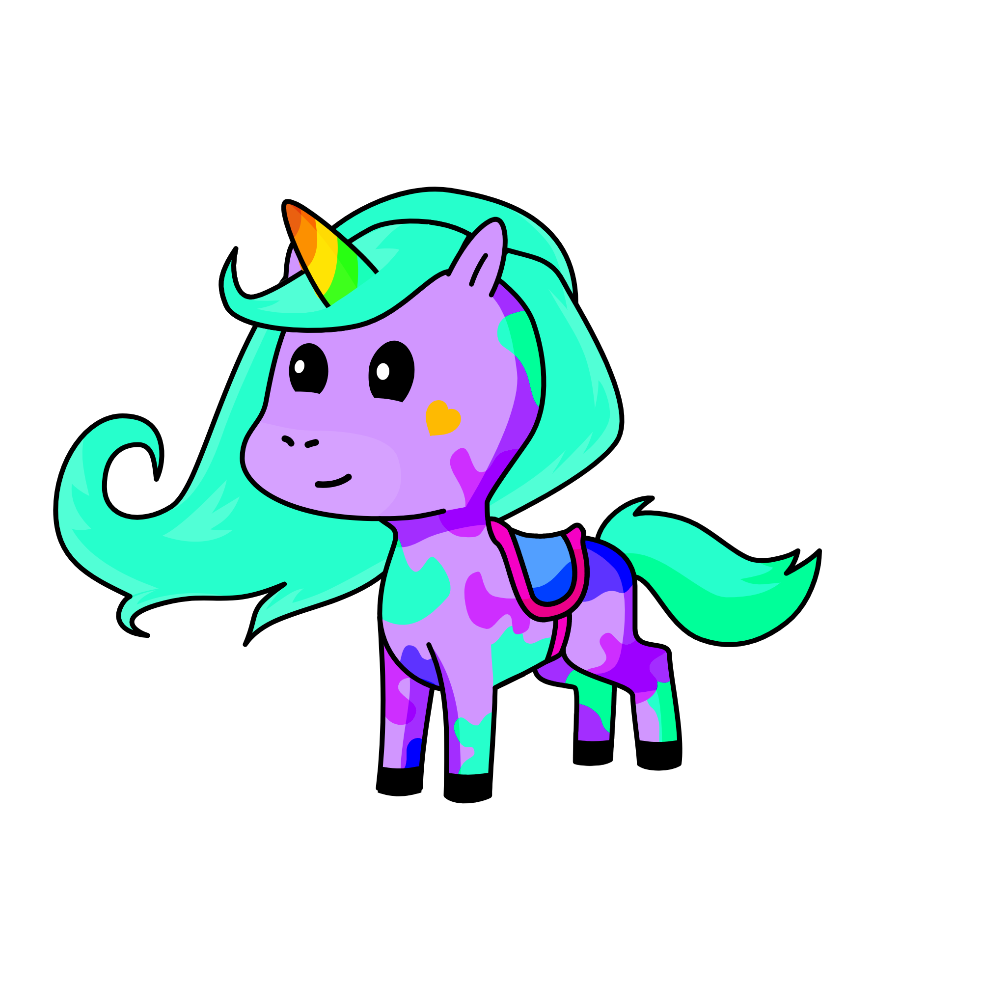 lavender, the unicorn