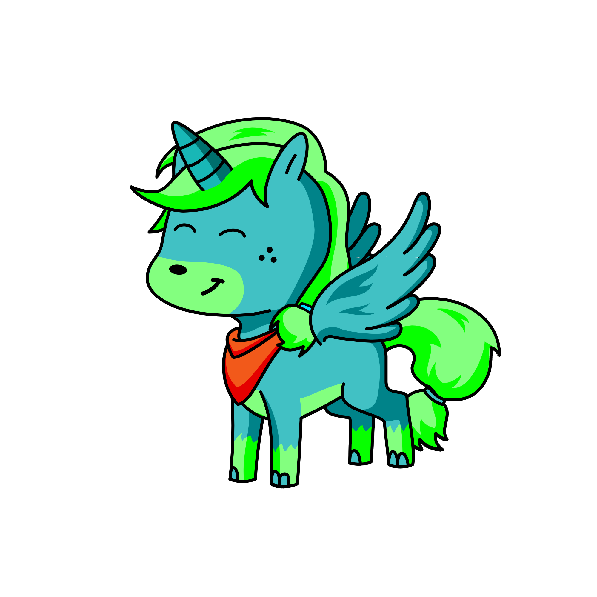 Chris the Brave, the unicorn