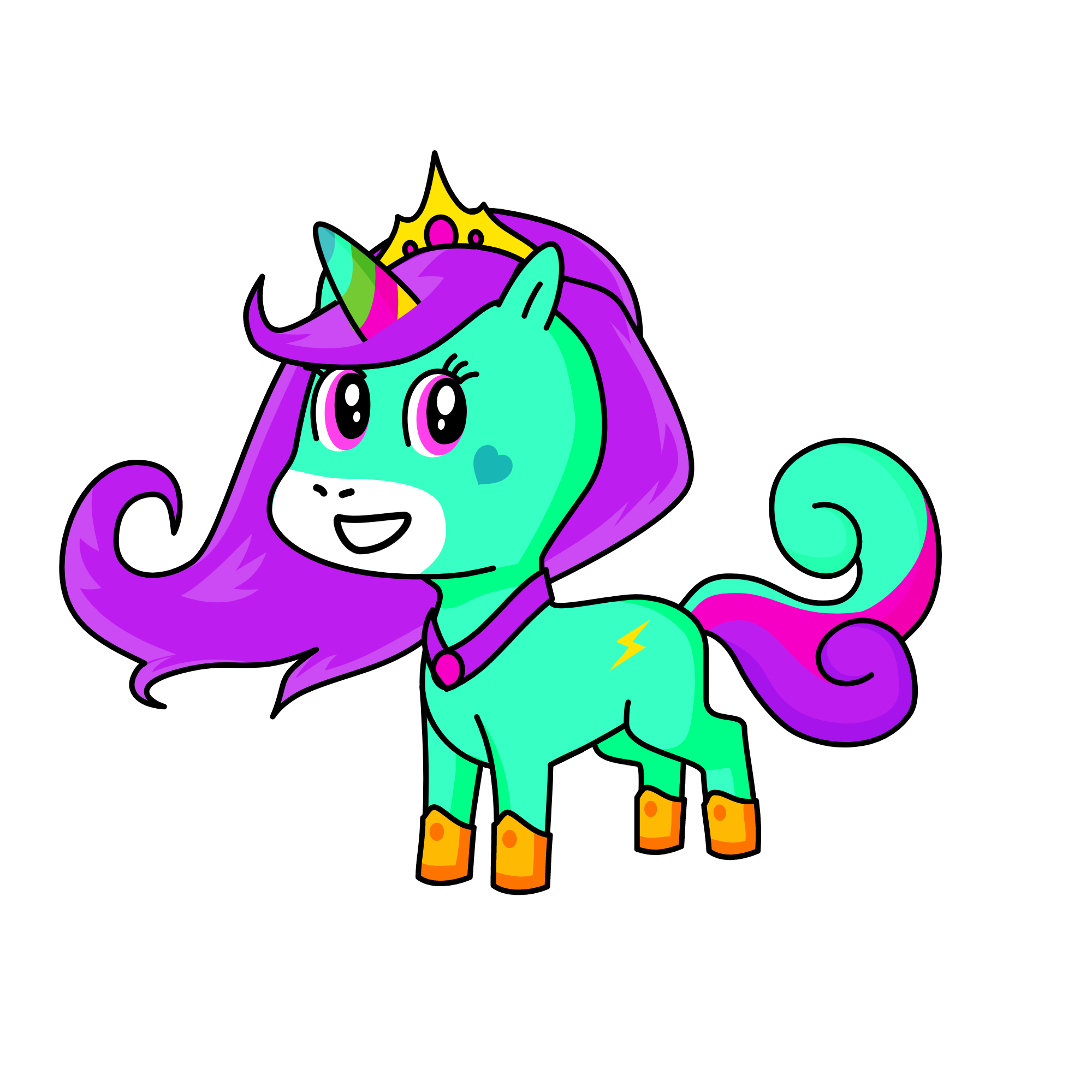 prinsesa de las nuves, the unicorn