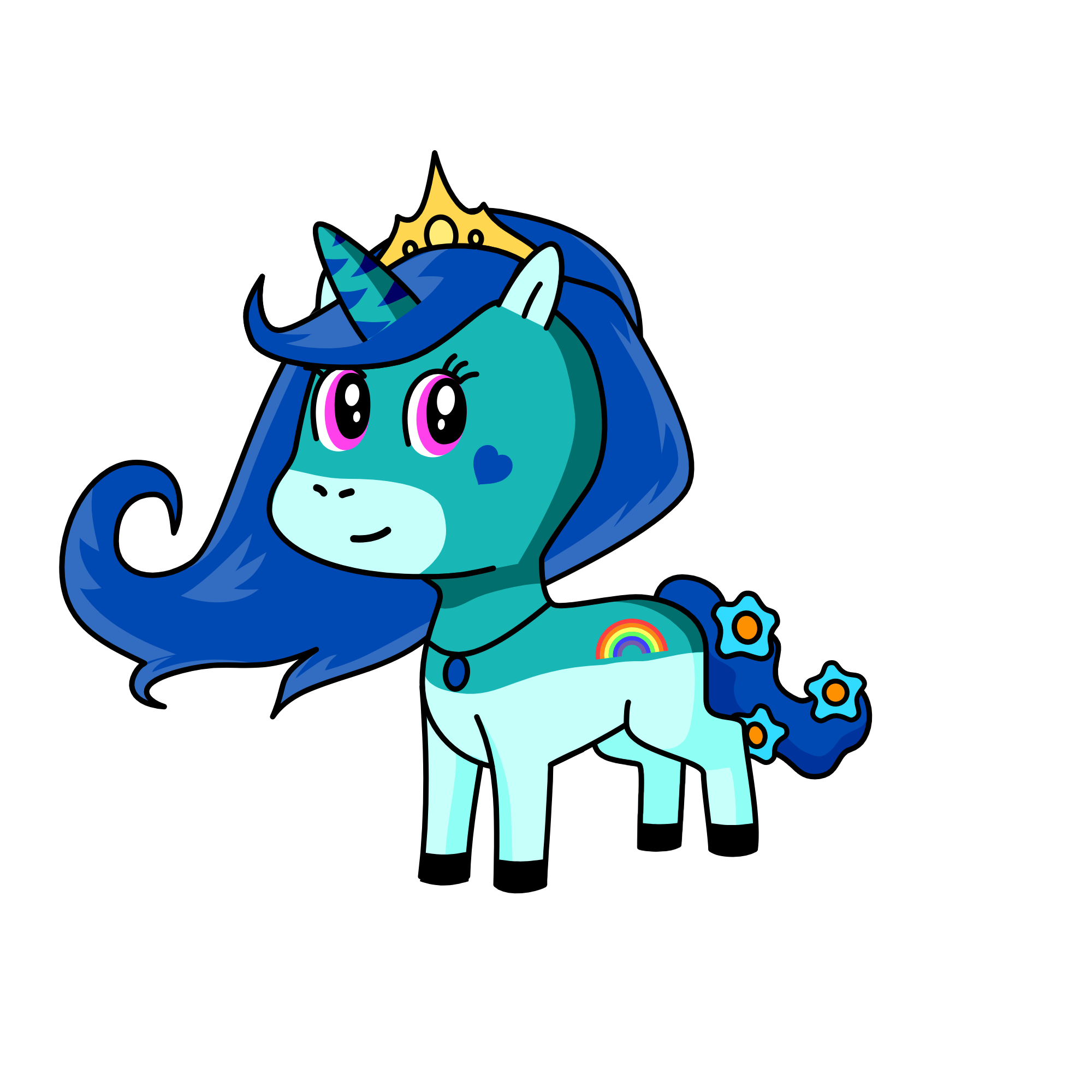 Water Pony, the unicorn
