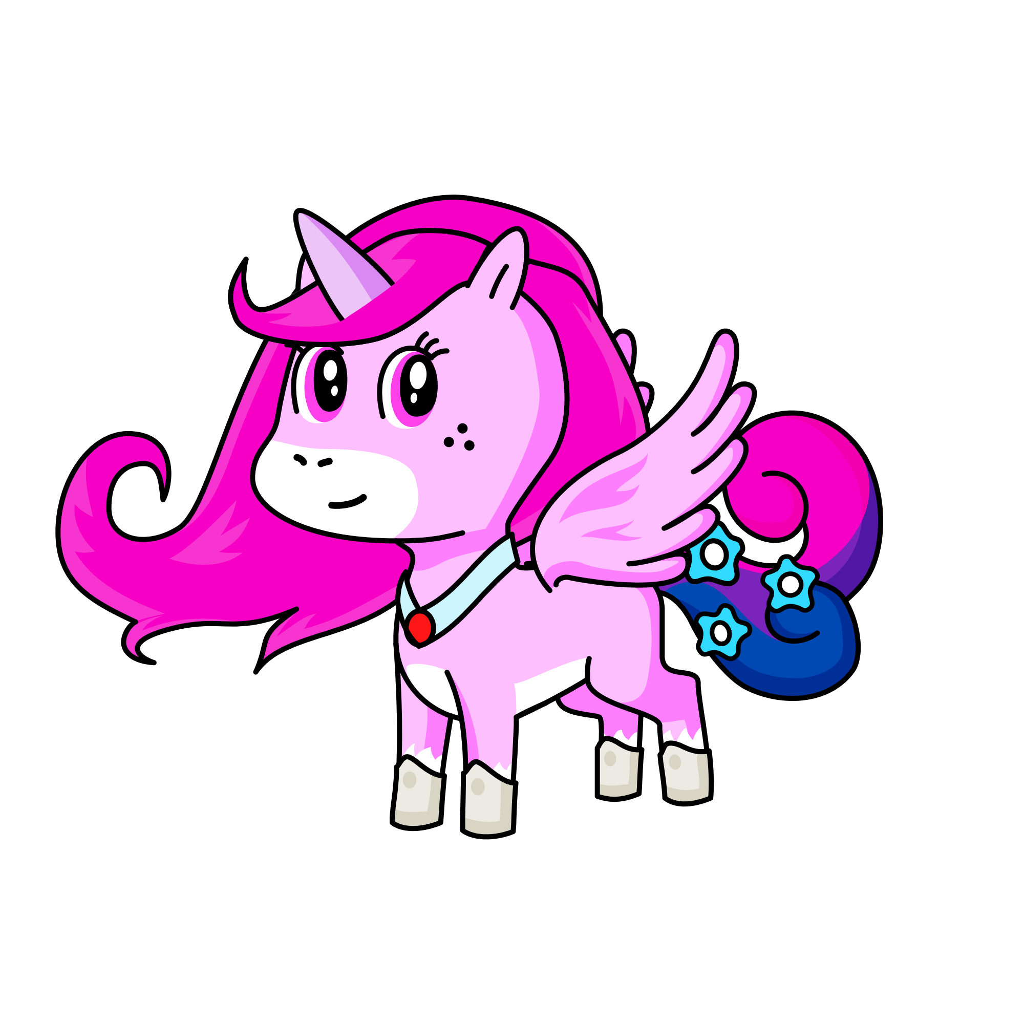 Pinky, the unicorn