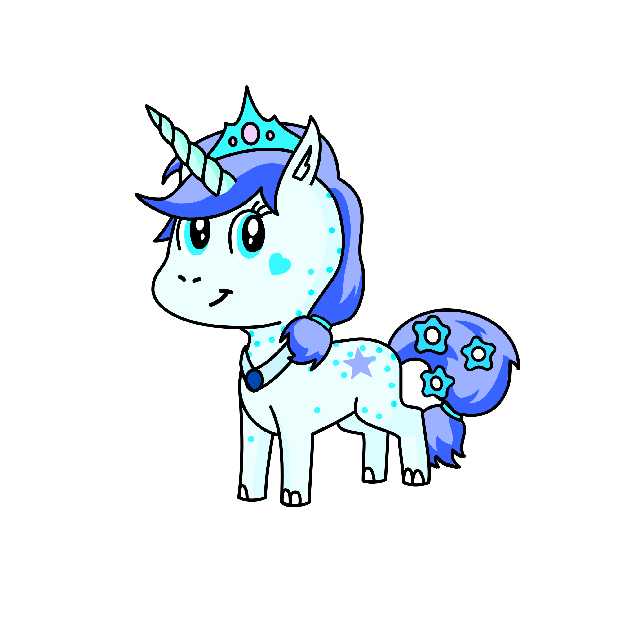 Snow flake, the unicorn