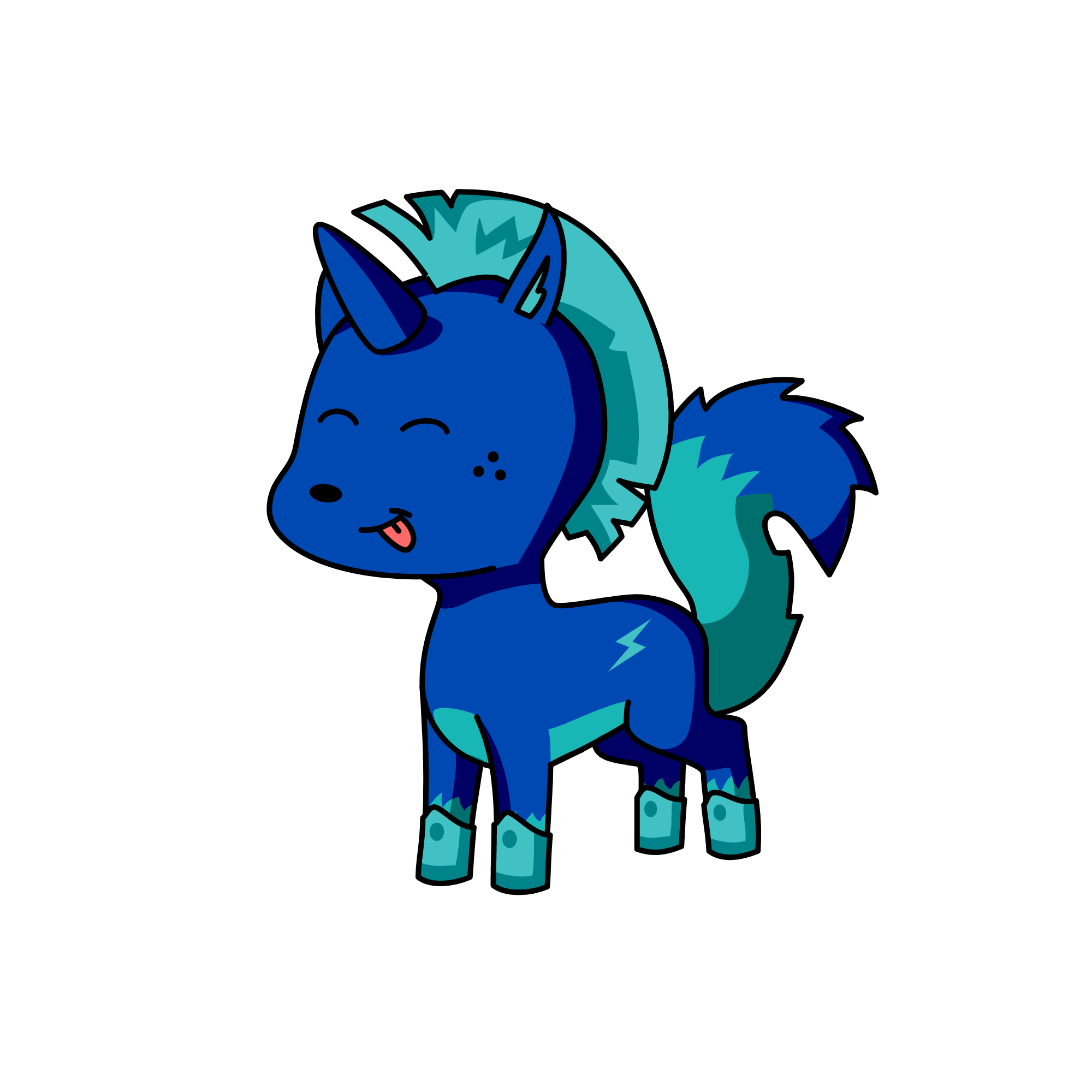 blue blade, the unicorn