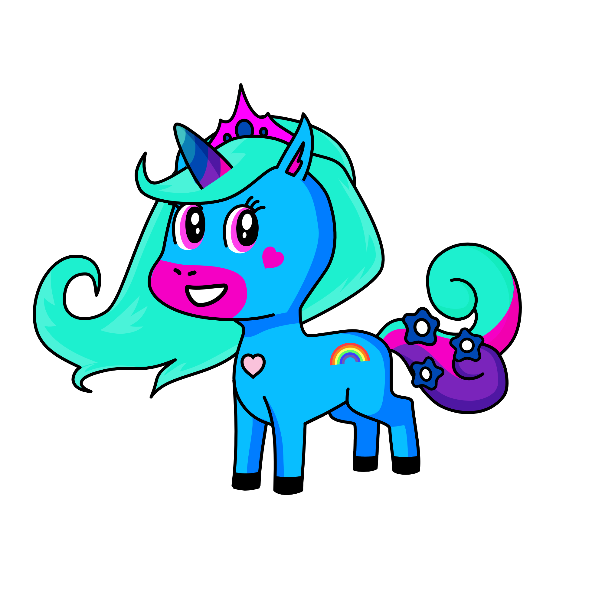 Crystal, the unicorn