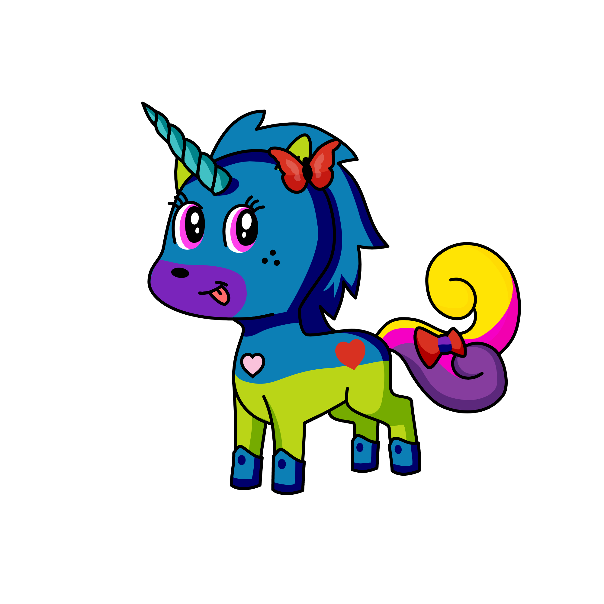Pom Pom, the unicorn