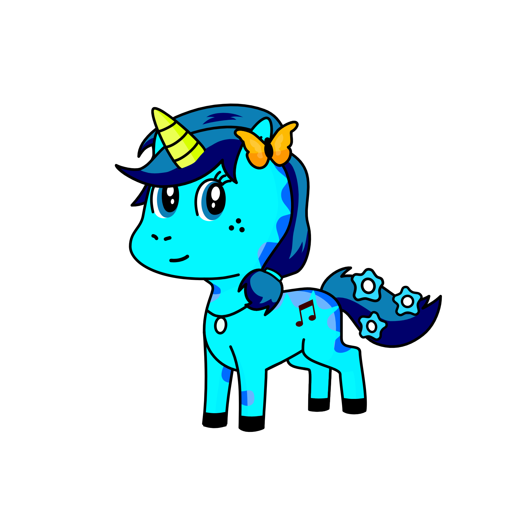 Eilonwy, the unicorn