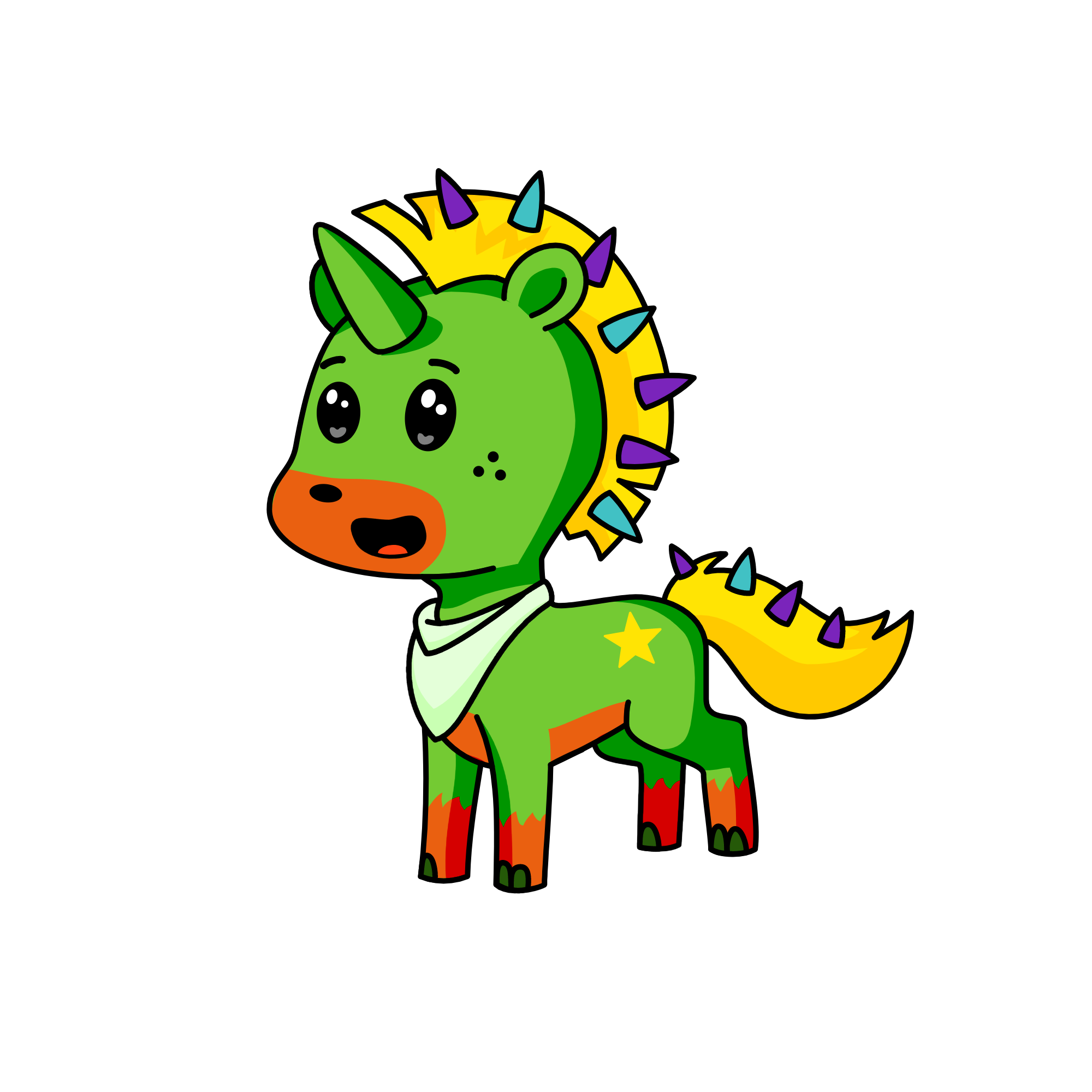 Lime, the unicorn