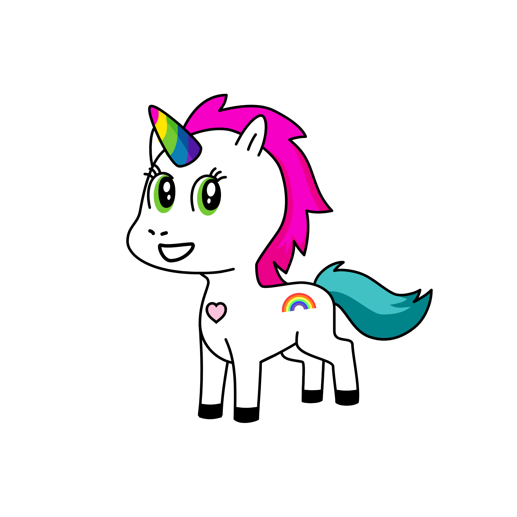 Pinky, the unicorn