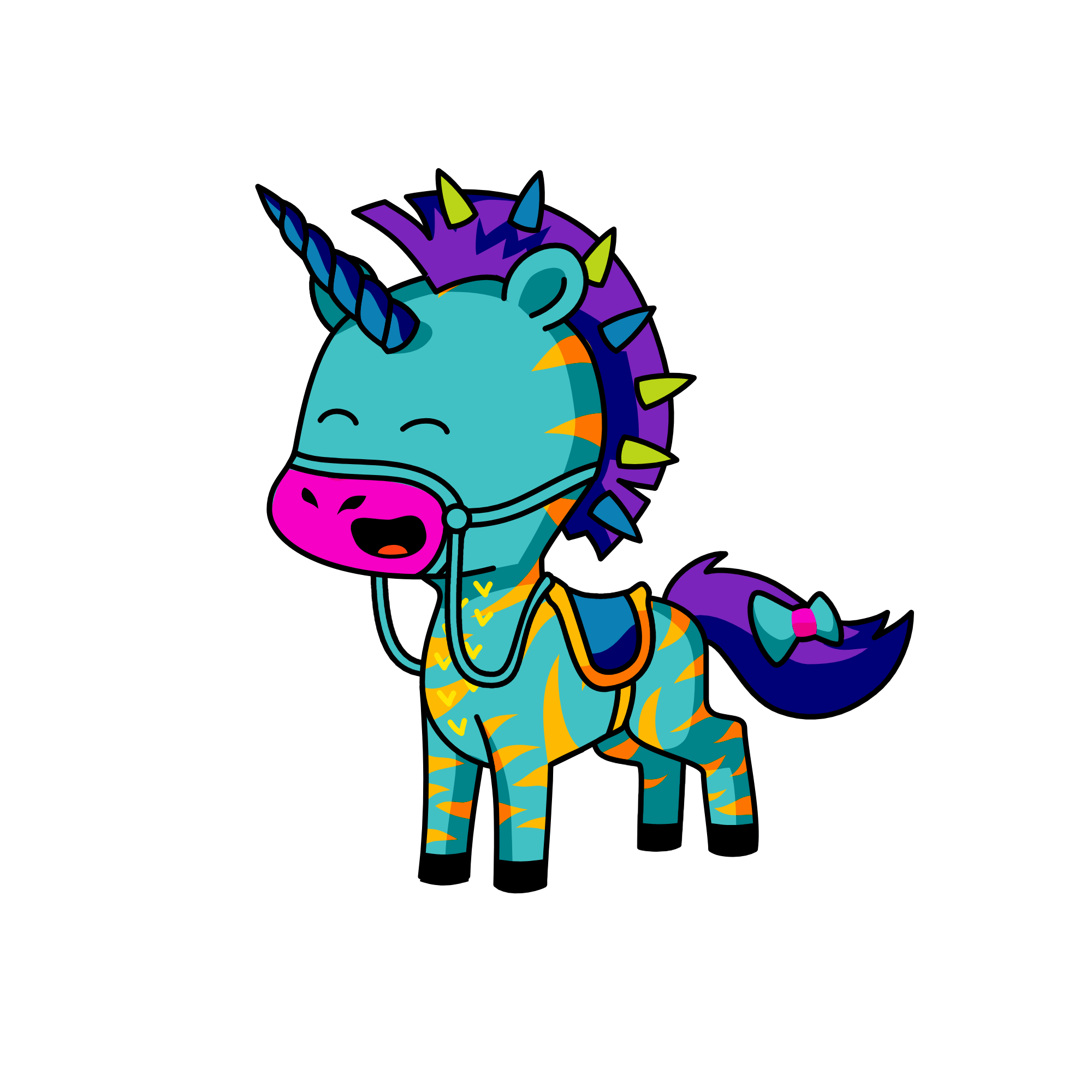 giLUDShfiuva, the unicorn