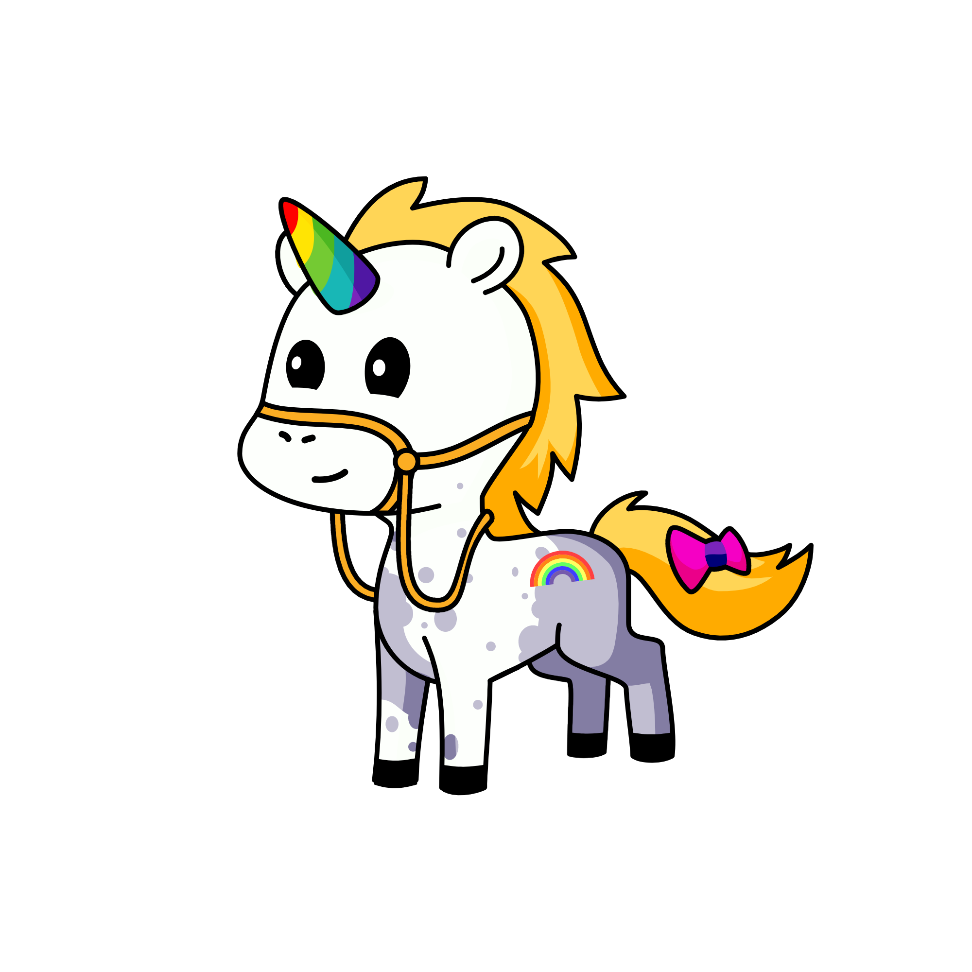 🌺, the unicorn