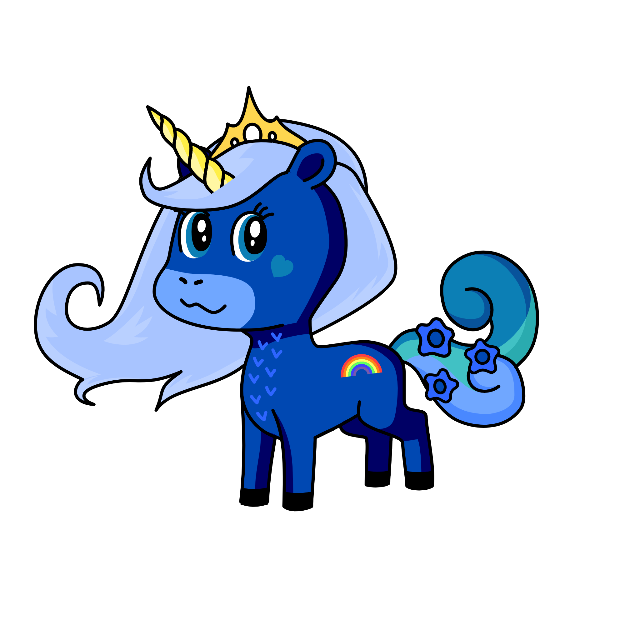 Sapphire, the unicorn
