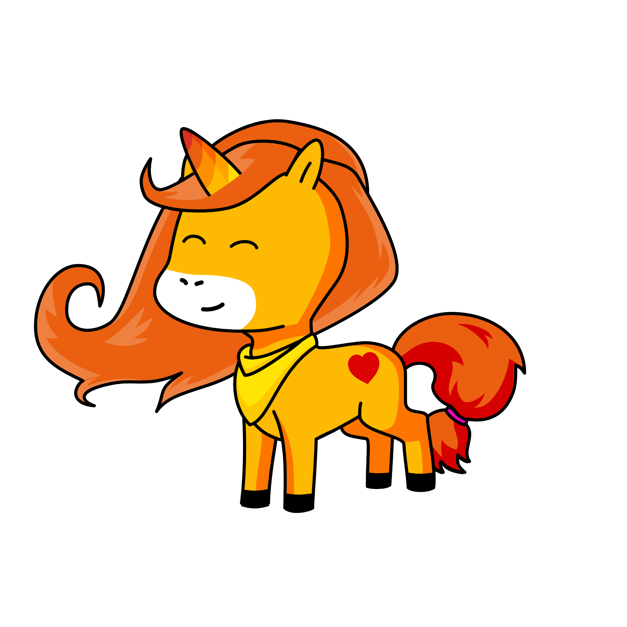 Princess Flame, the unicorn