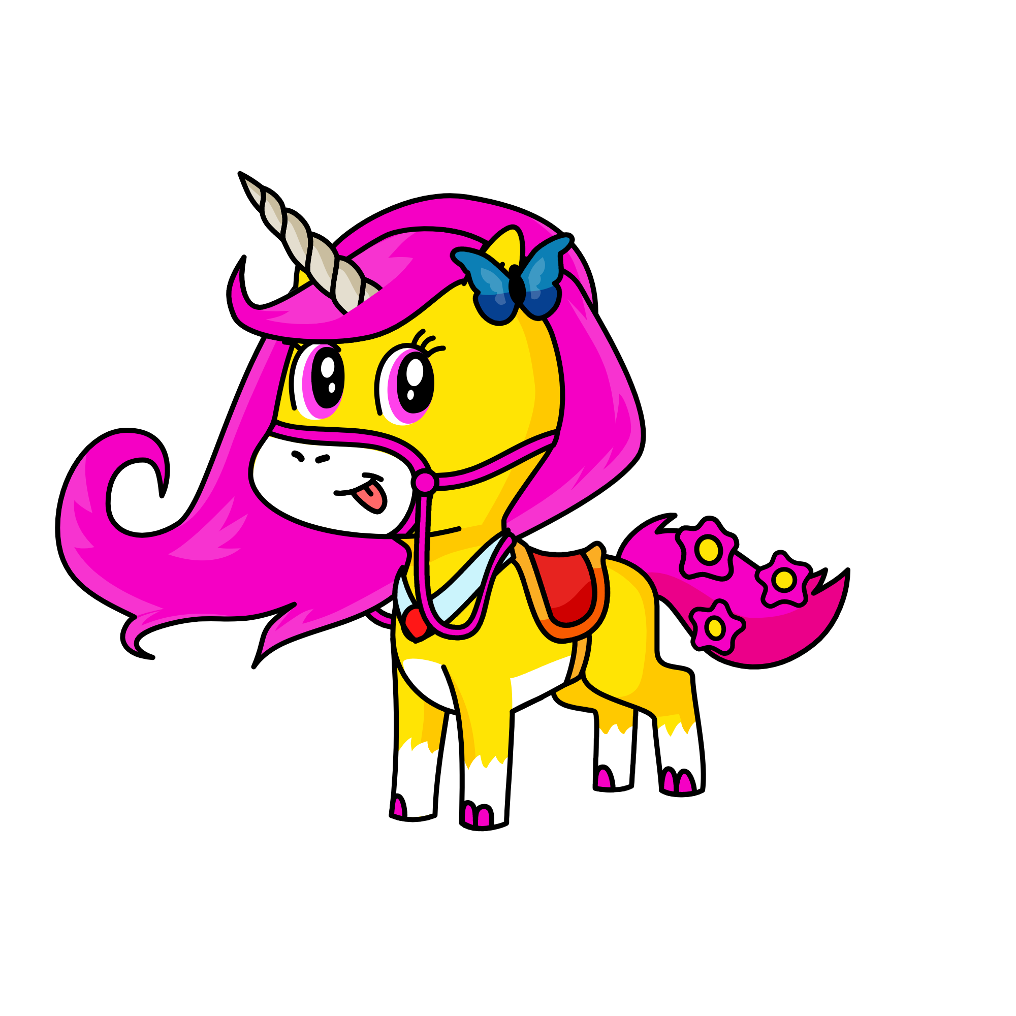 Fluttershy, the unicorn