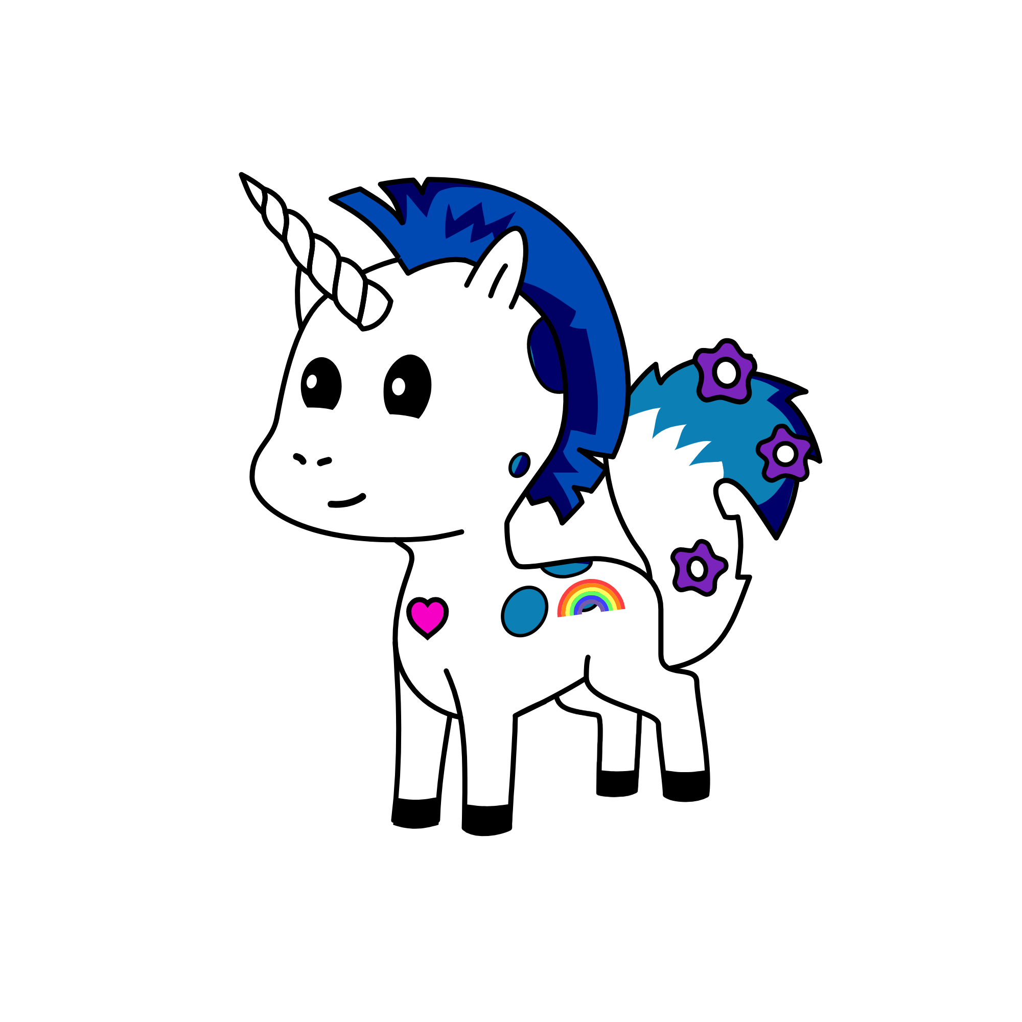 come on He, the unicorn
