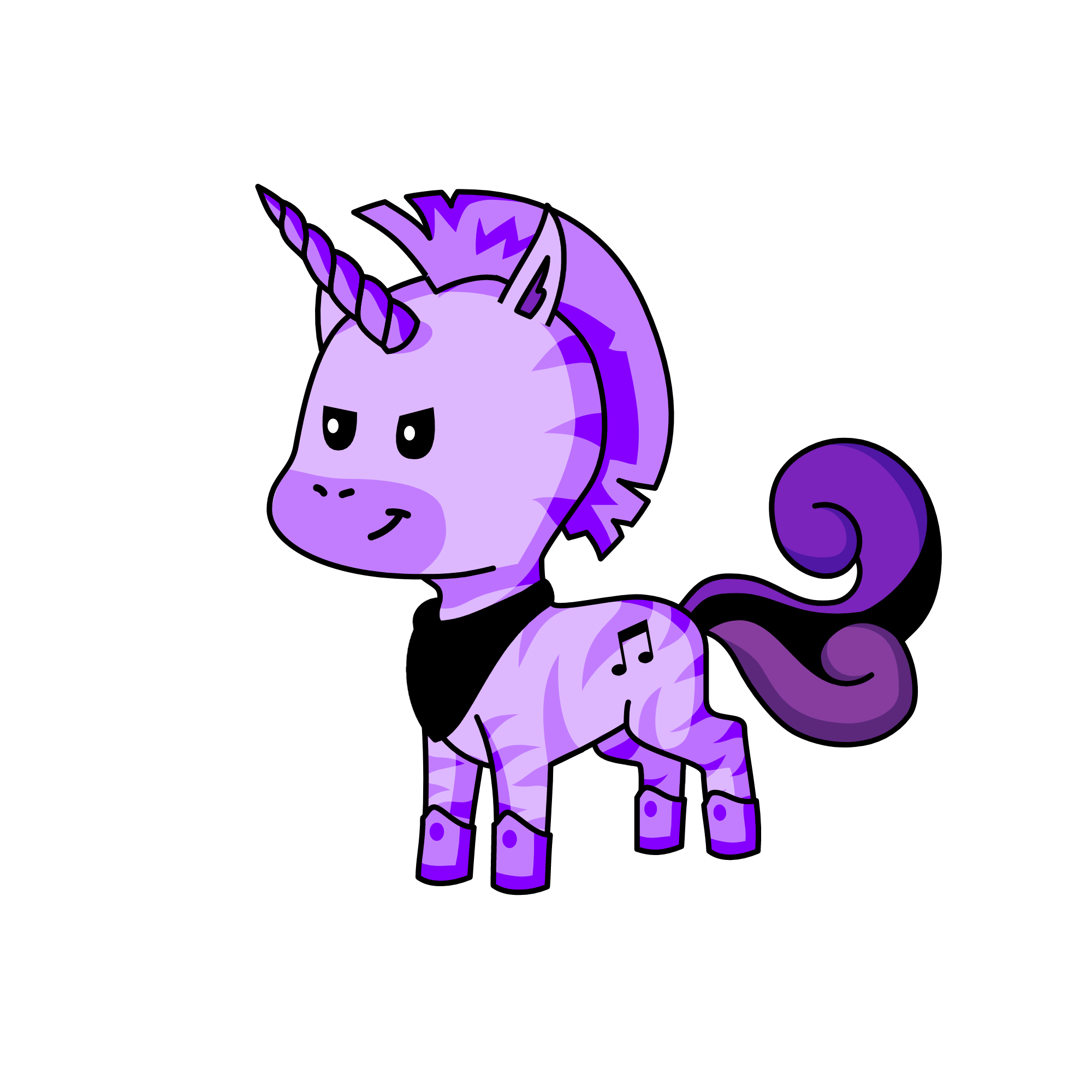 purple, the unicorn