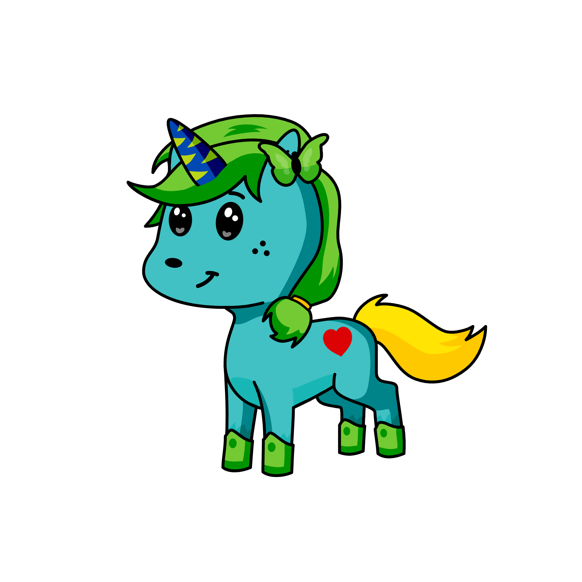 Dreamy, the unicorn