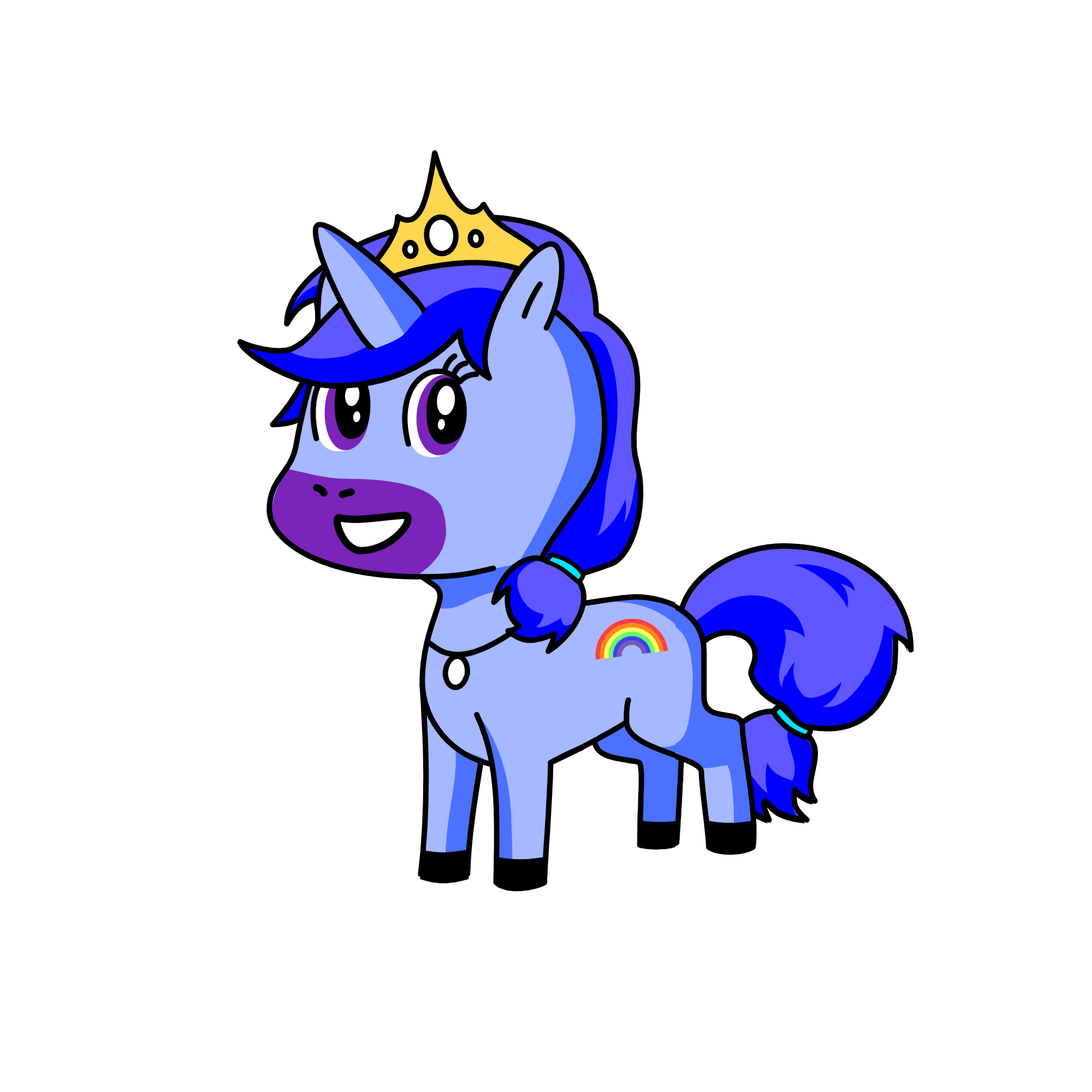 Princess Violet, the unicorn