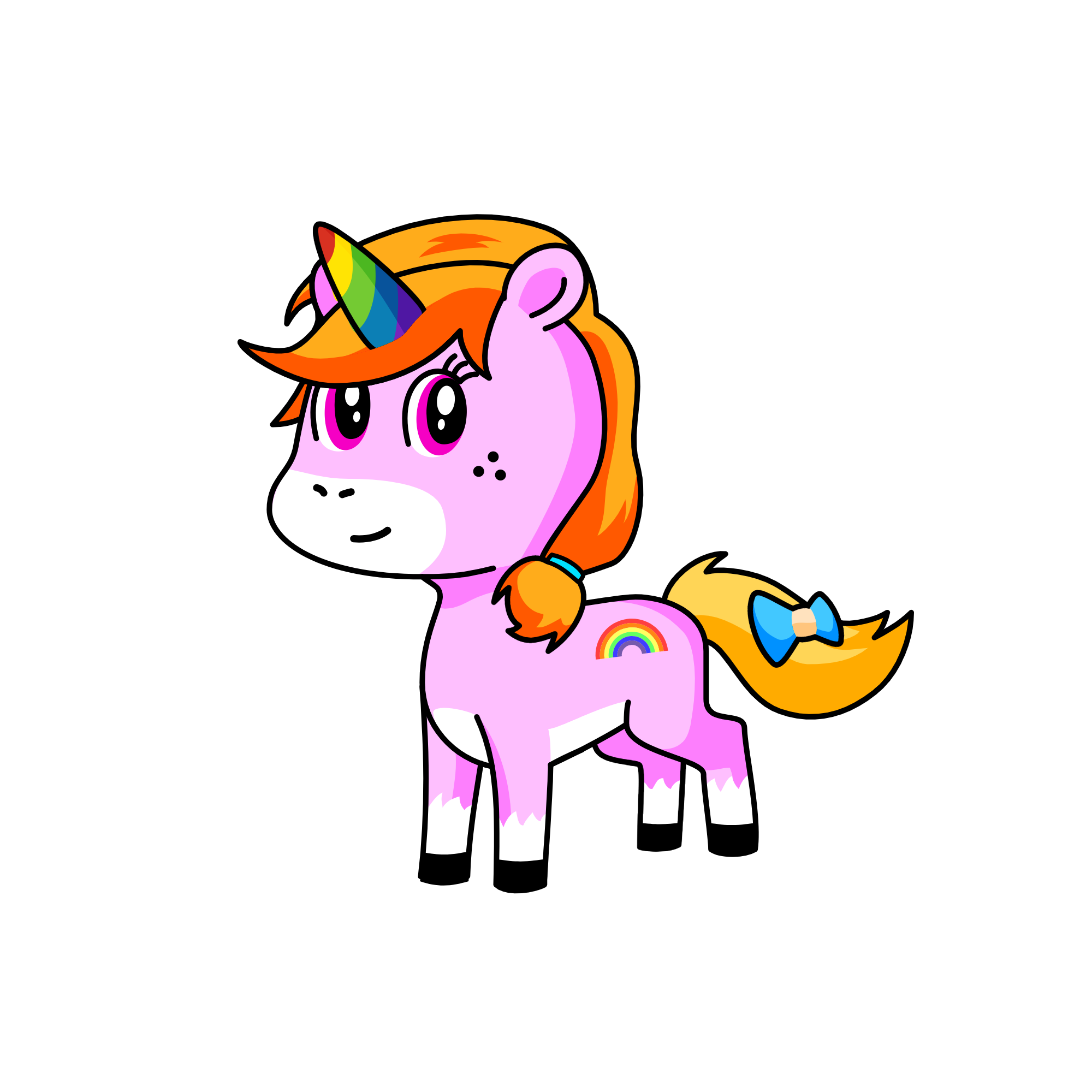 rainbowglary, the unicorn