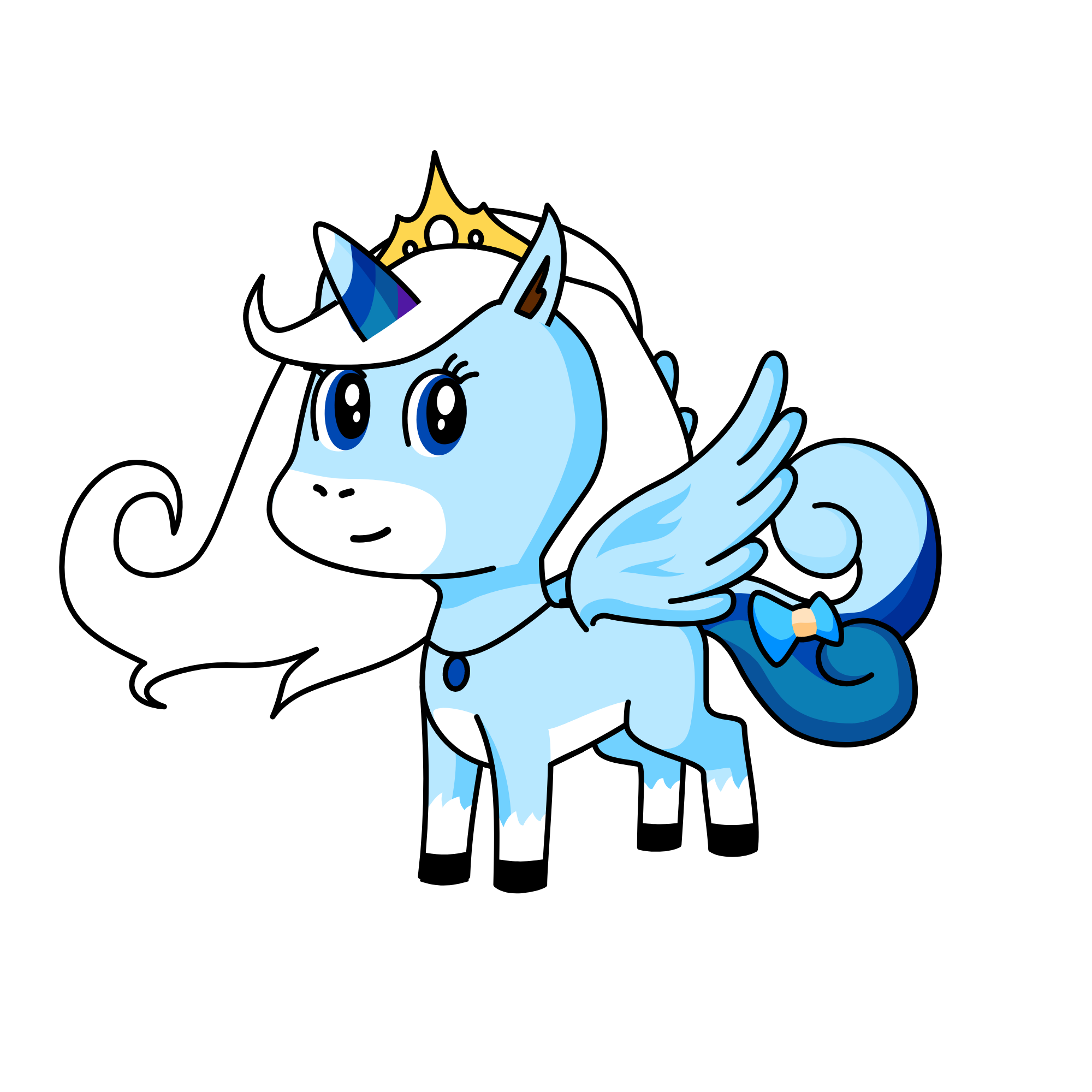 Princess Snowy, the unicorn