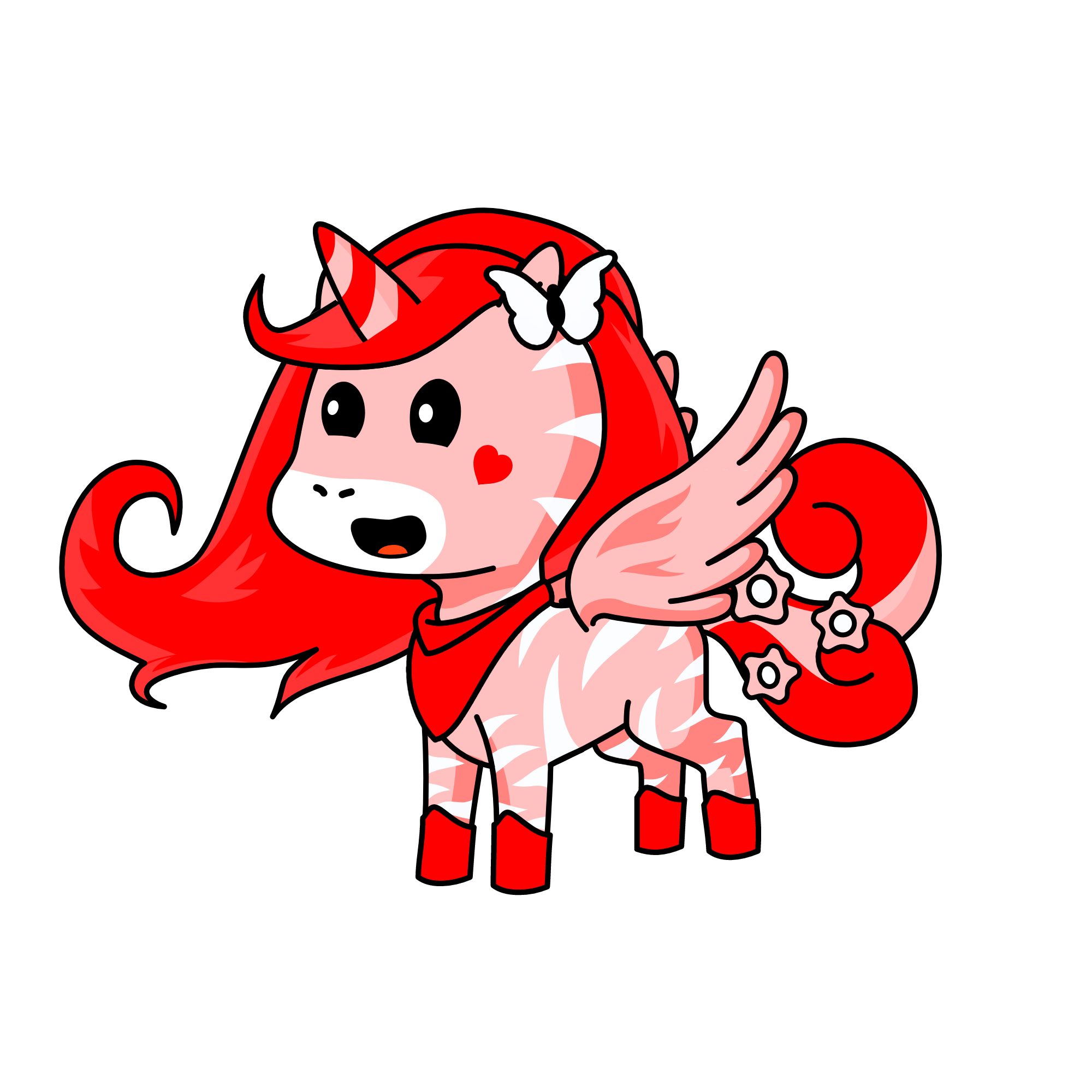 Candy Cane, the unicorn
