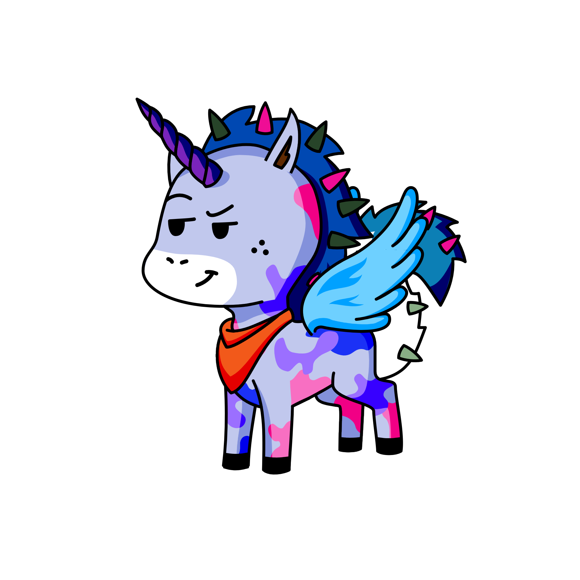 Silver, the unicorn